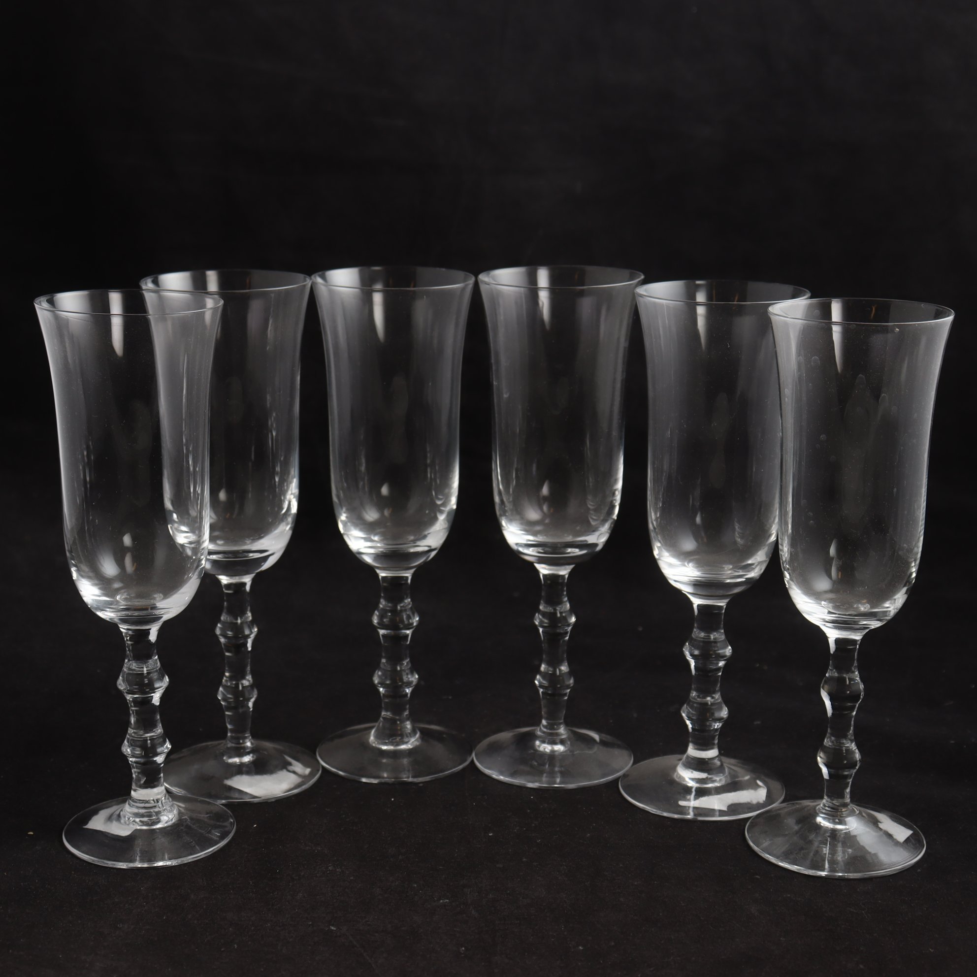 Champagneglas, ”Salut”, Simon Gate, Orrefors, 6 st. Samfraktas ej.