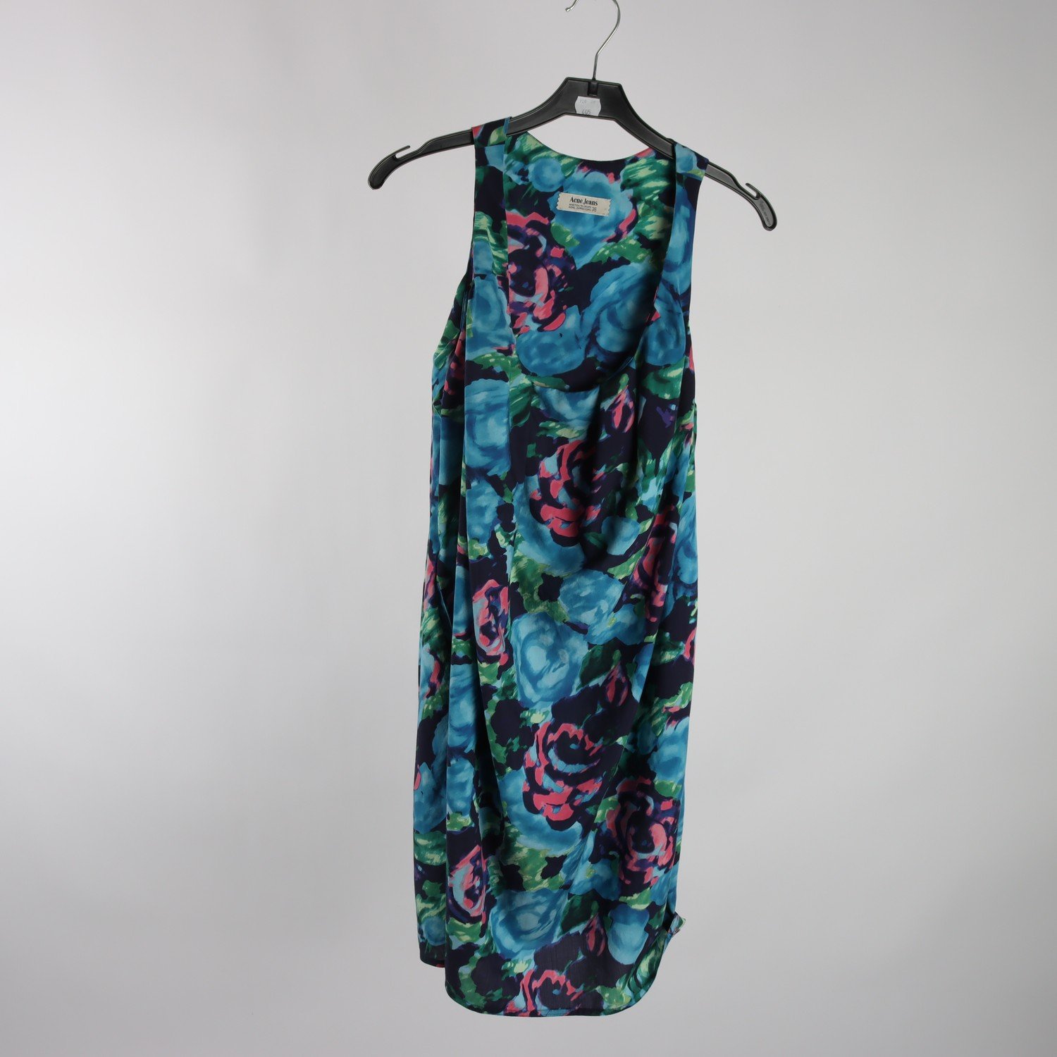 Klänning, Acne Studios, mönstrad, blå, stl. 36.