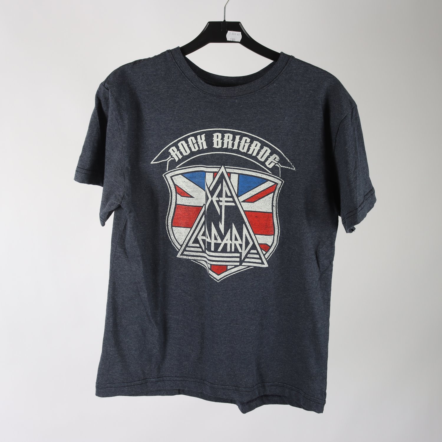 T-shirt, Def Leppard, blå, stl. S