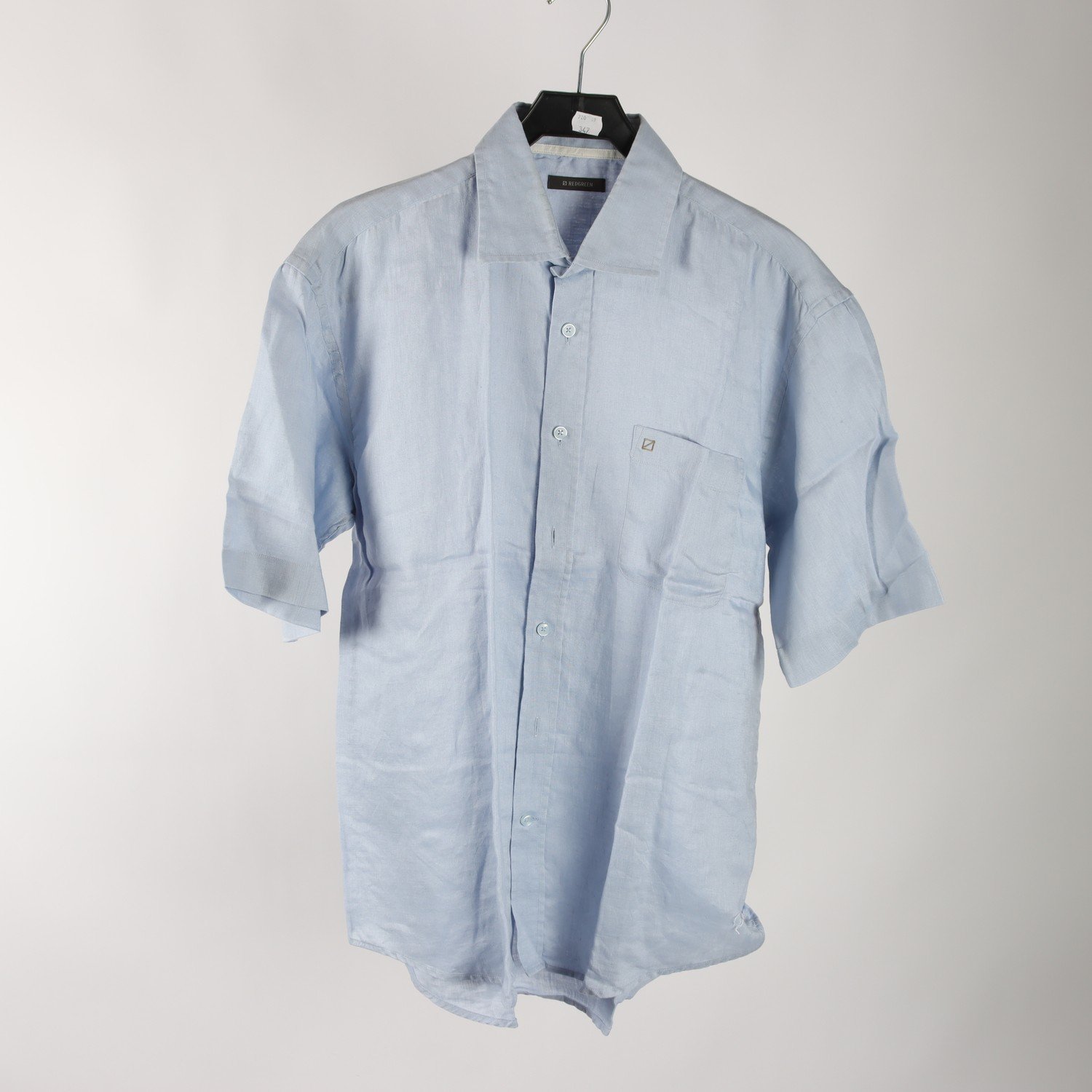 Skjorta, Redgreen, ljusblå, 100% lin, stl. L.