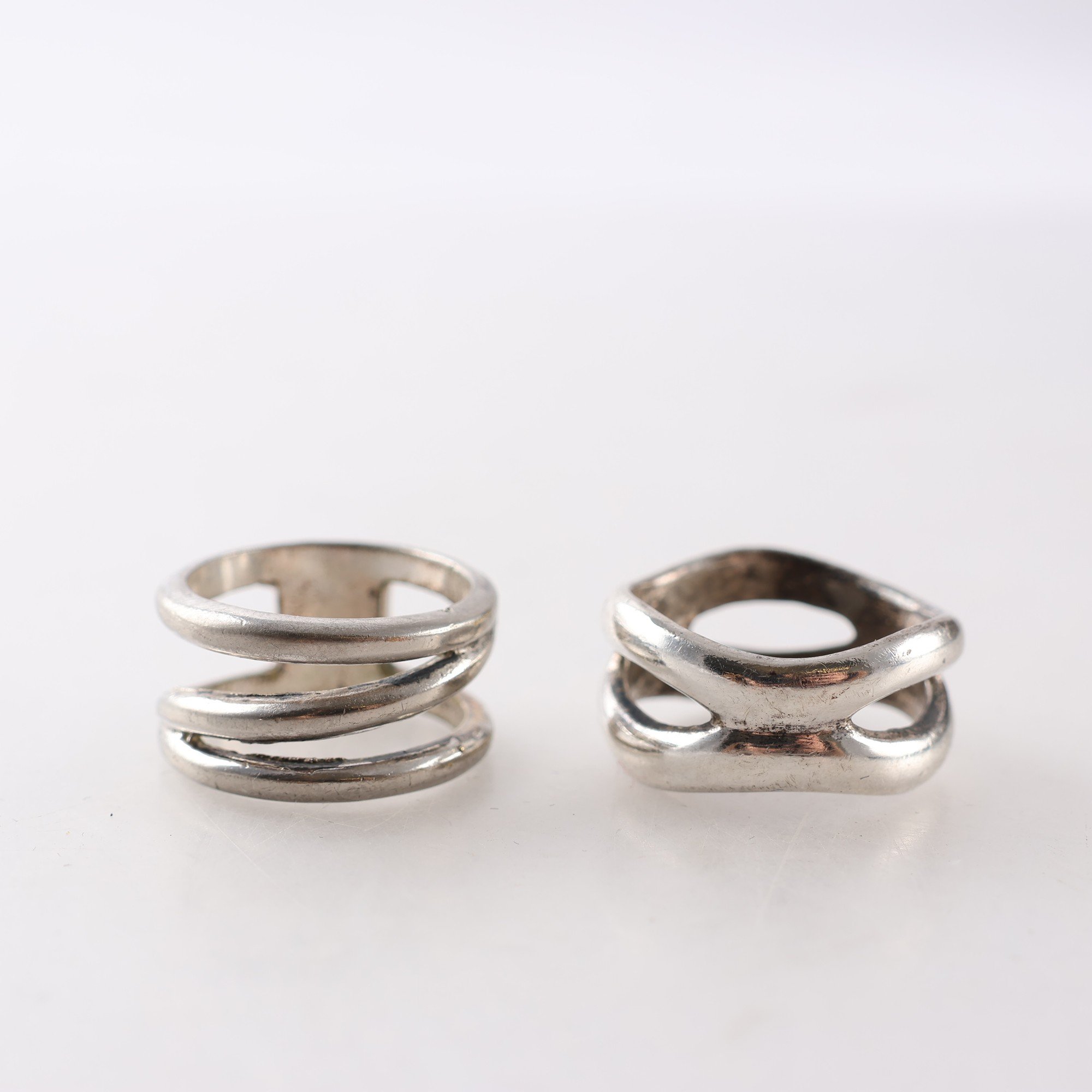 Ringar, silver 925, modern design, vikt: 13.8g