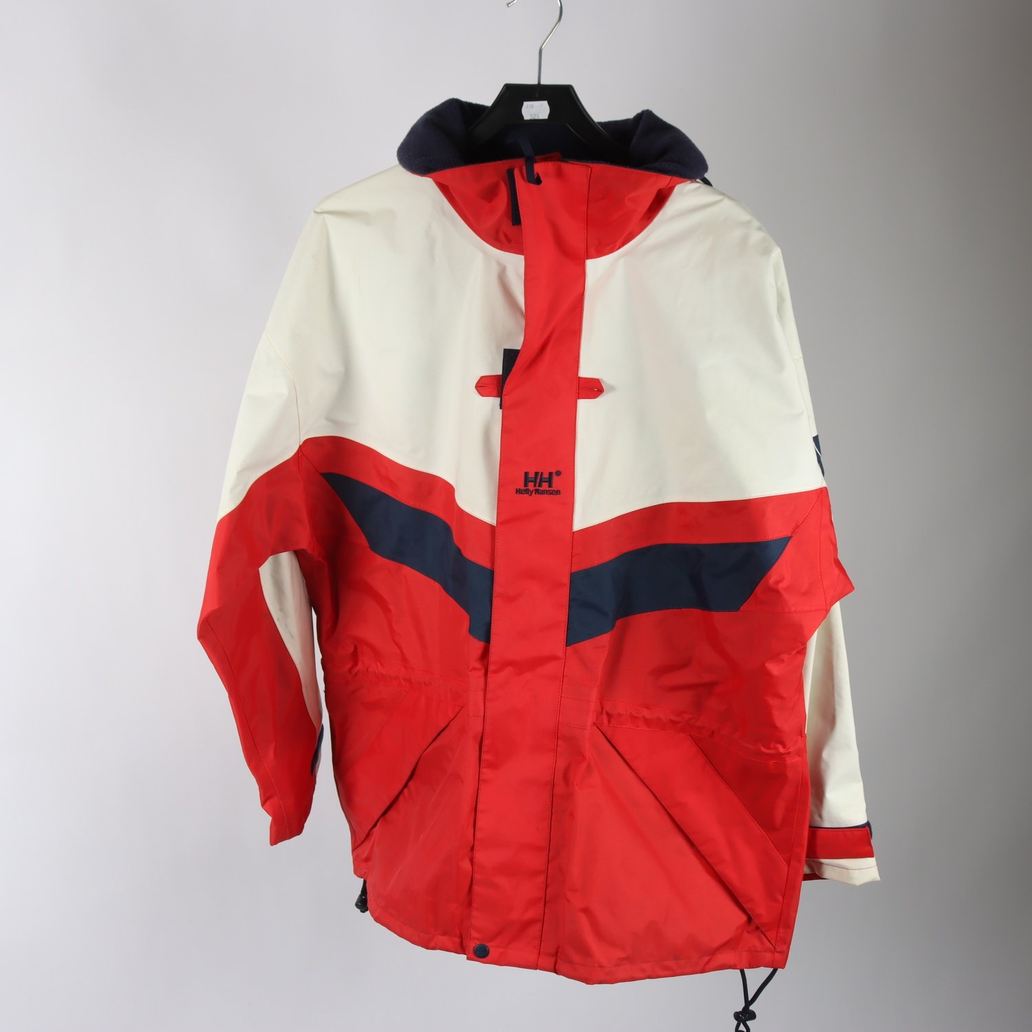 Seglarjacka, Helly Hansen, vit, röd, stl. M.