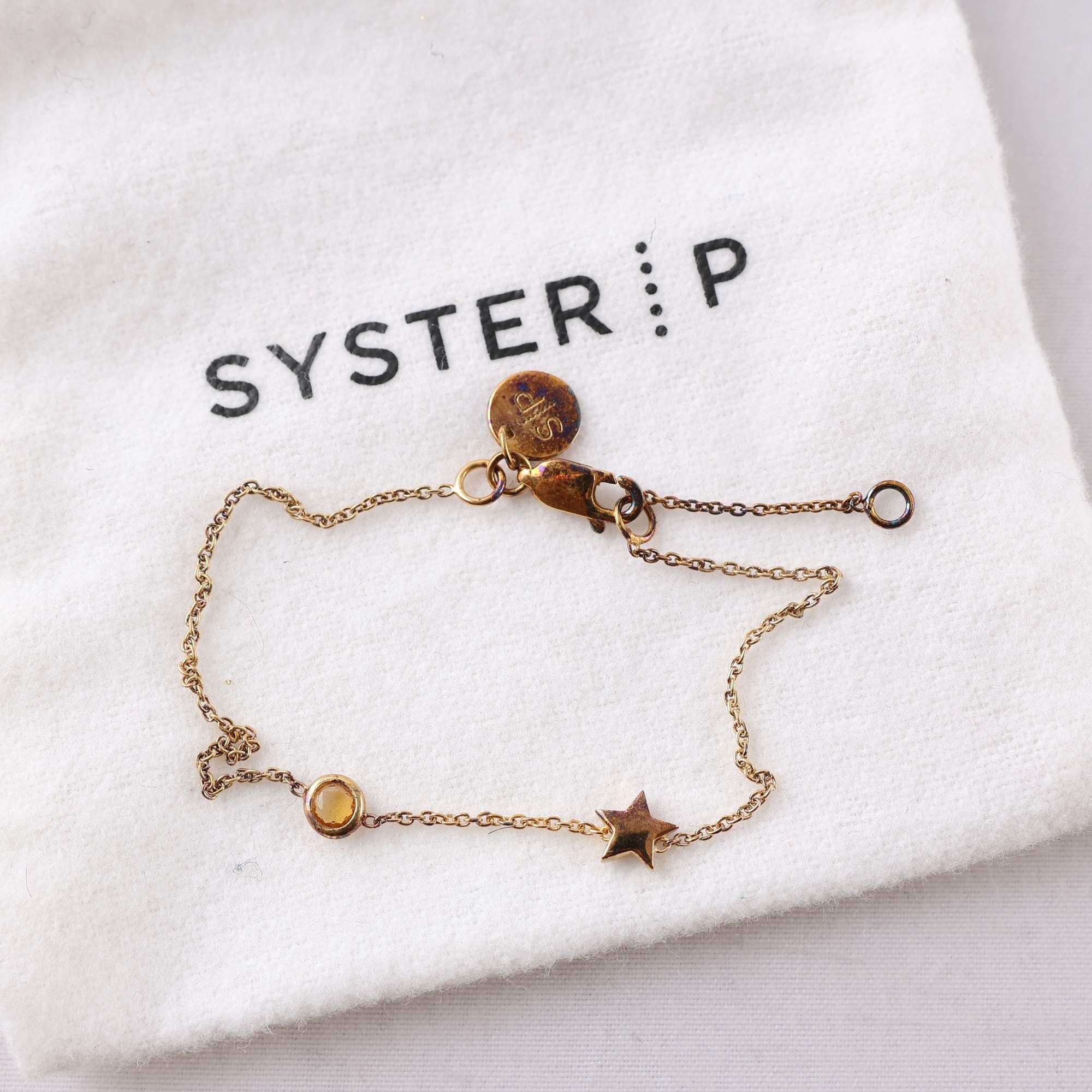 Armband, silver 925, förgyllt, Syster P, vikt: 1.6g