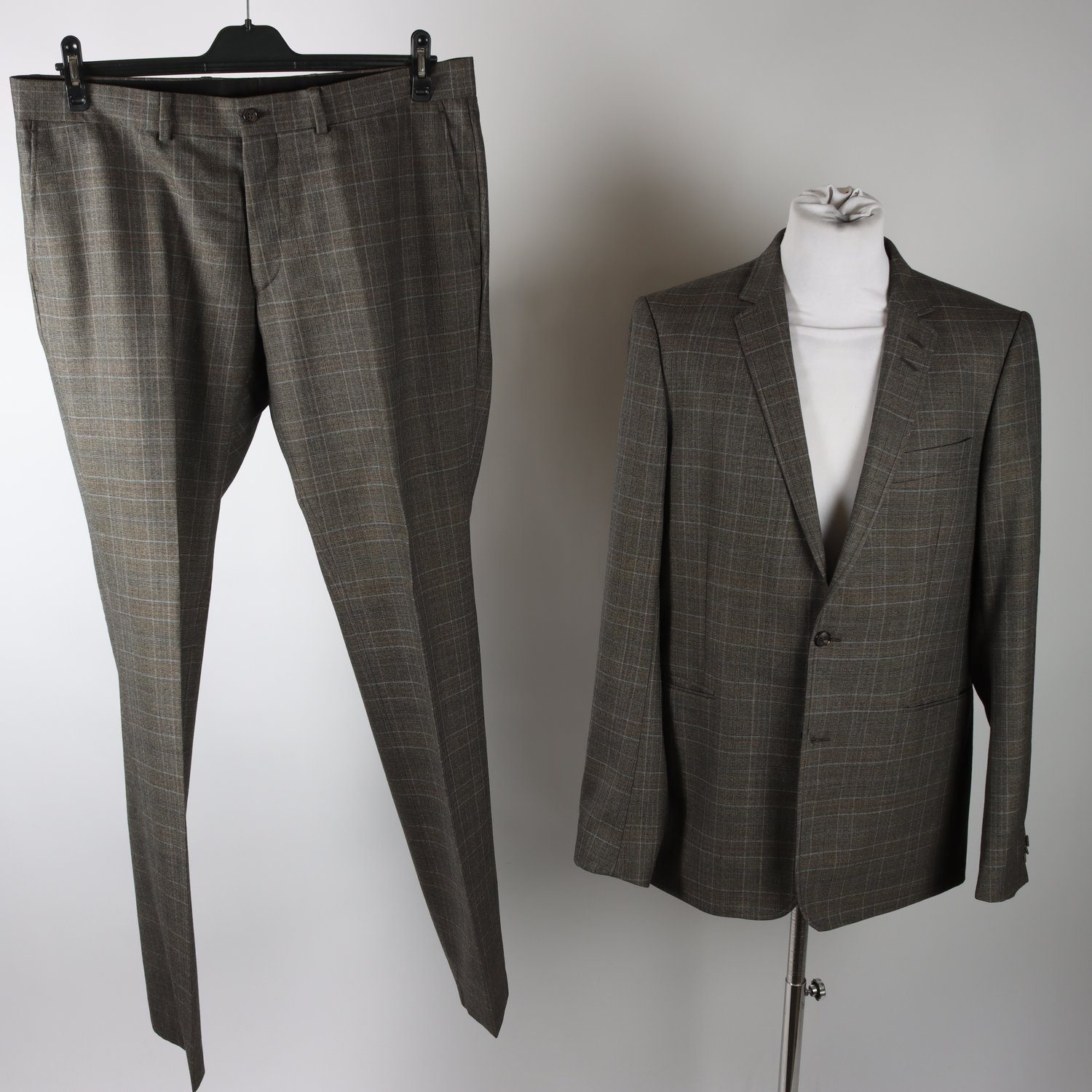 Kostym, Tiger of Sweden, grå,brun, mönstrad, stl. 154