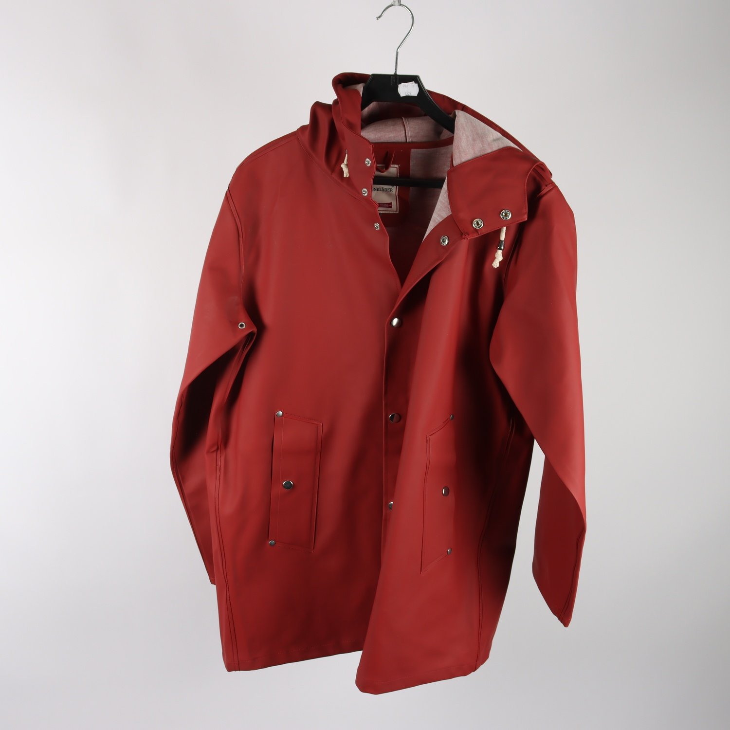 Regnjacka, Göteborgs Regnkläder, roströd, stl. L.