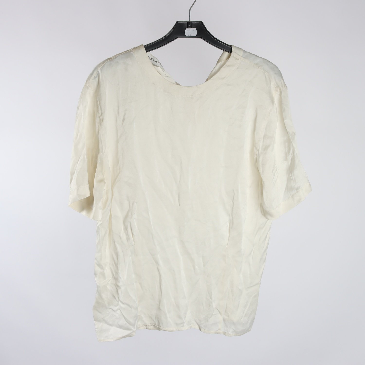 Blus, Jones New York, offwhite, 100% silke, stl. 34/36.