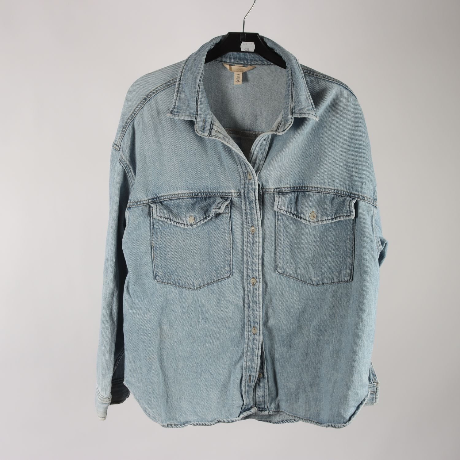 Jeansskjorta, H&M, blå, stl. S.