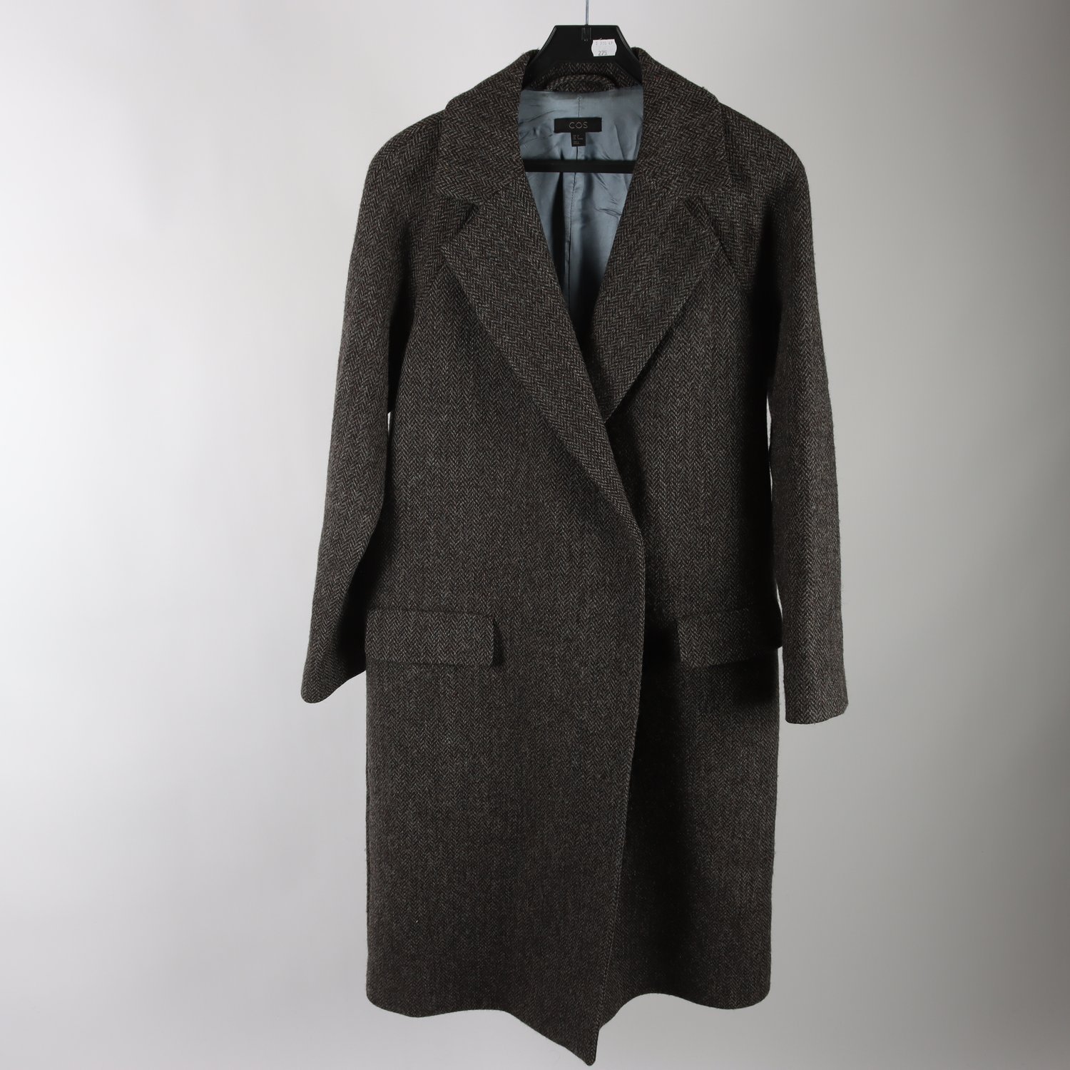 Kappa, COS, Harris Tweed, brun, grå, blå, stl. 36