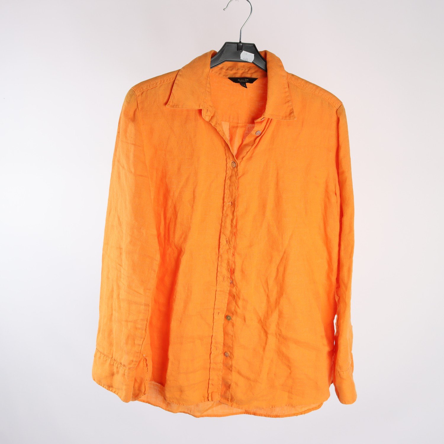 Blus, Massimo Dutti, orange, lin, stl. 36.