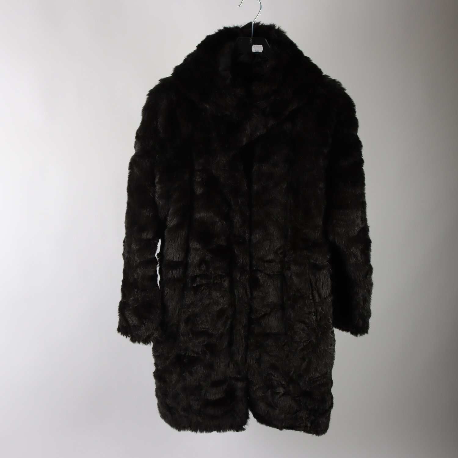 Kappa, Monki, svart, fuskpäls, stl. M