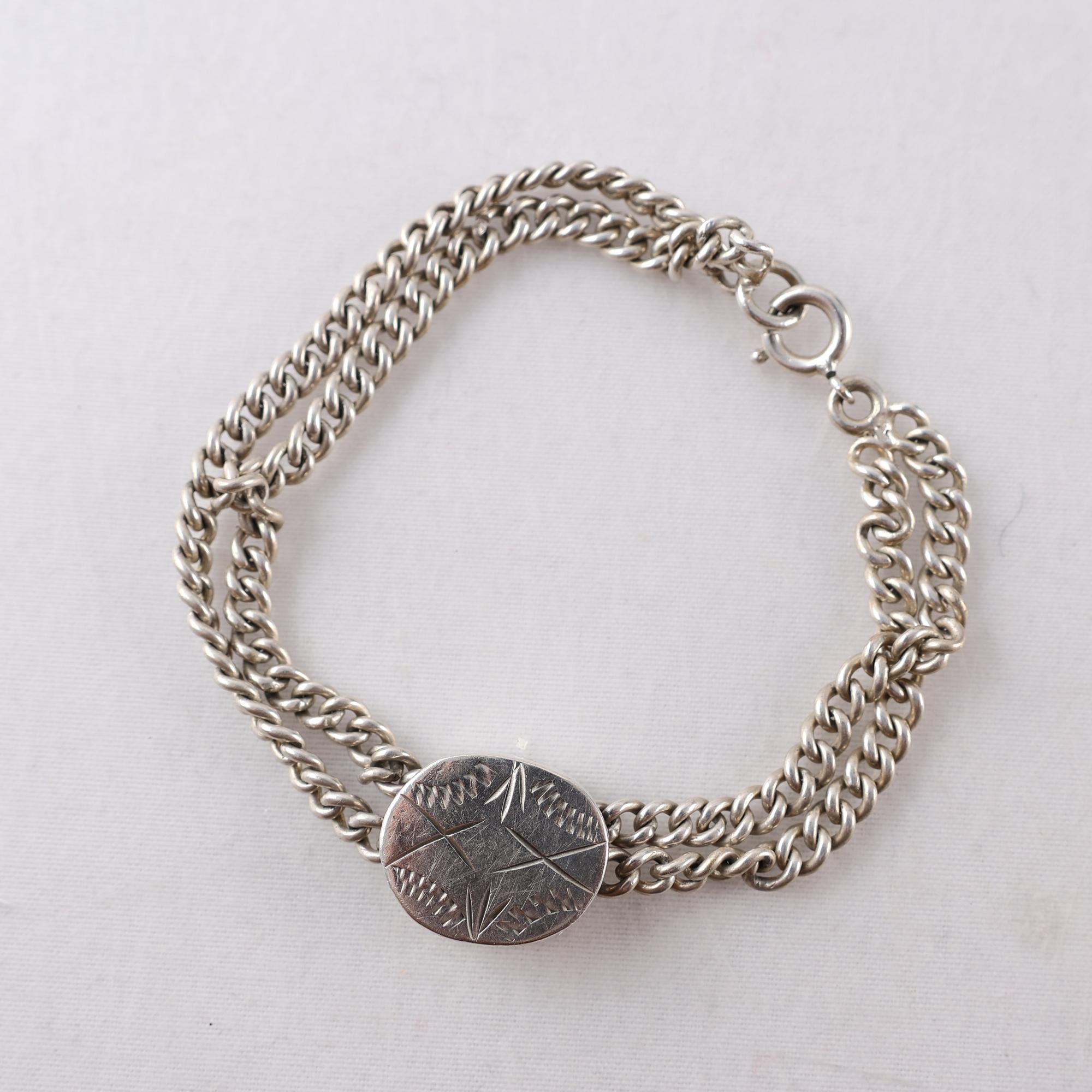 Armband, silver, vintage, vikt: 15.3g