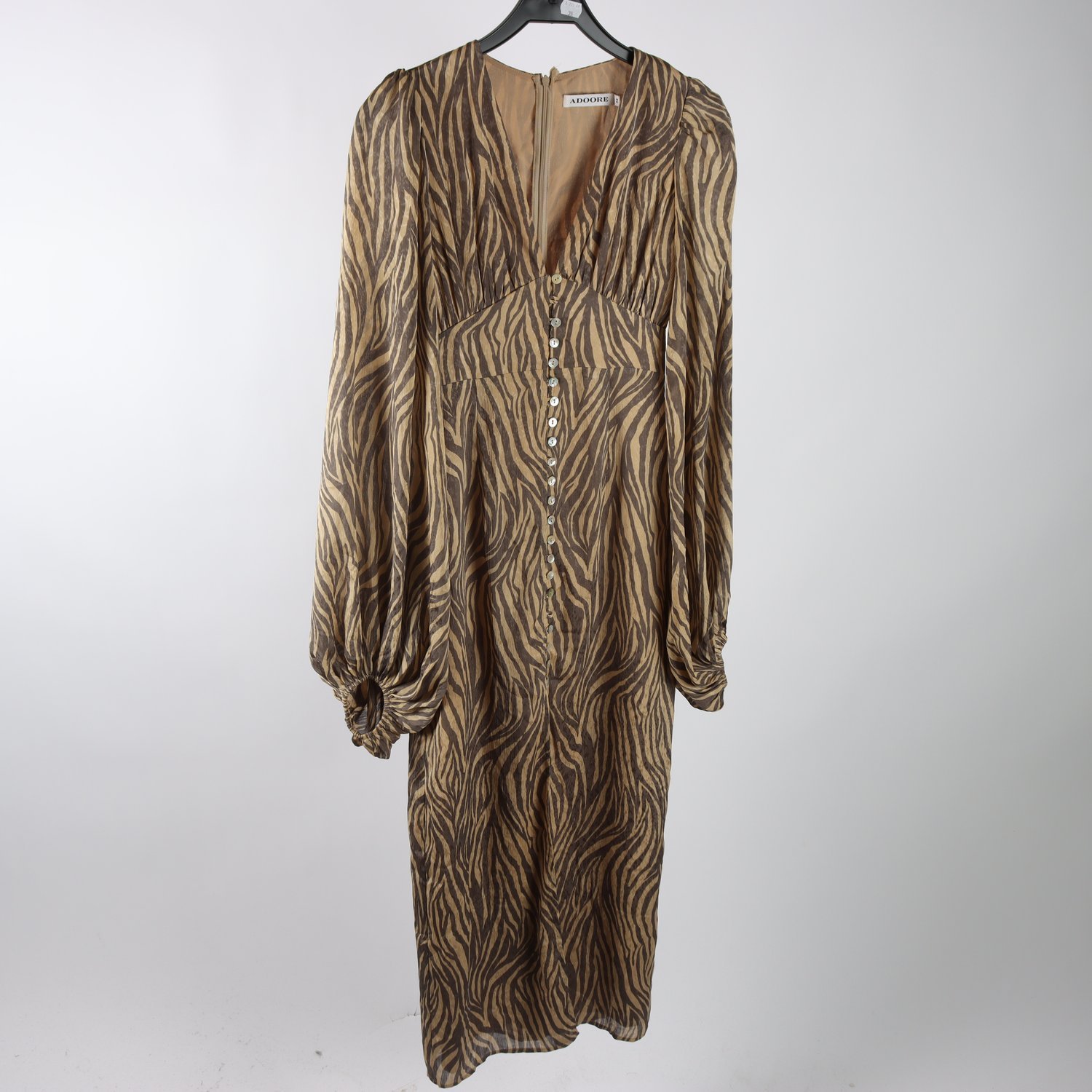 Klänning, Adoore, beige, mönstrad, stl. 34