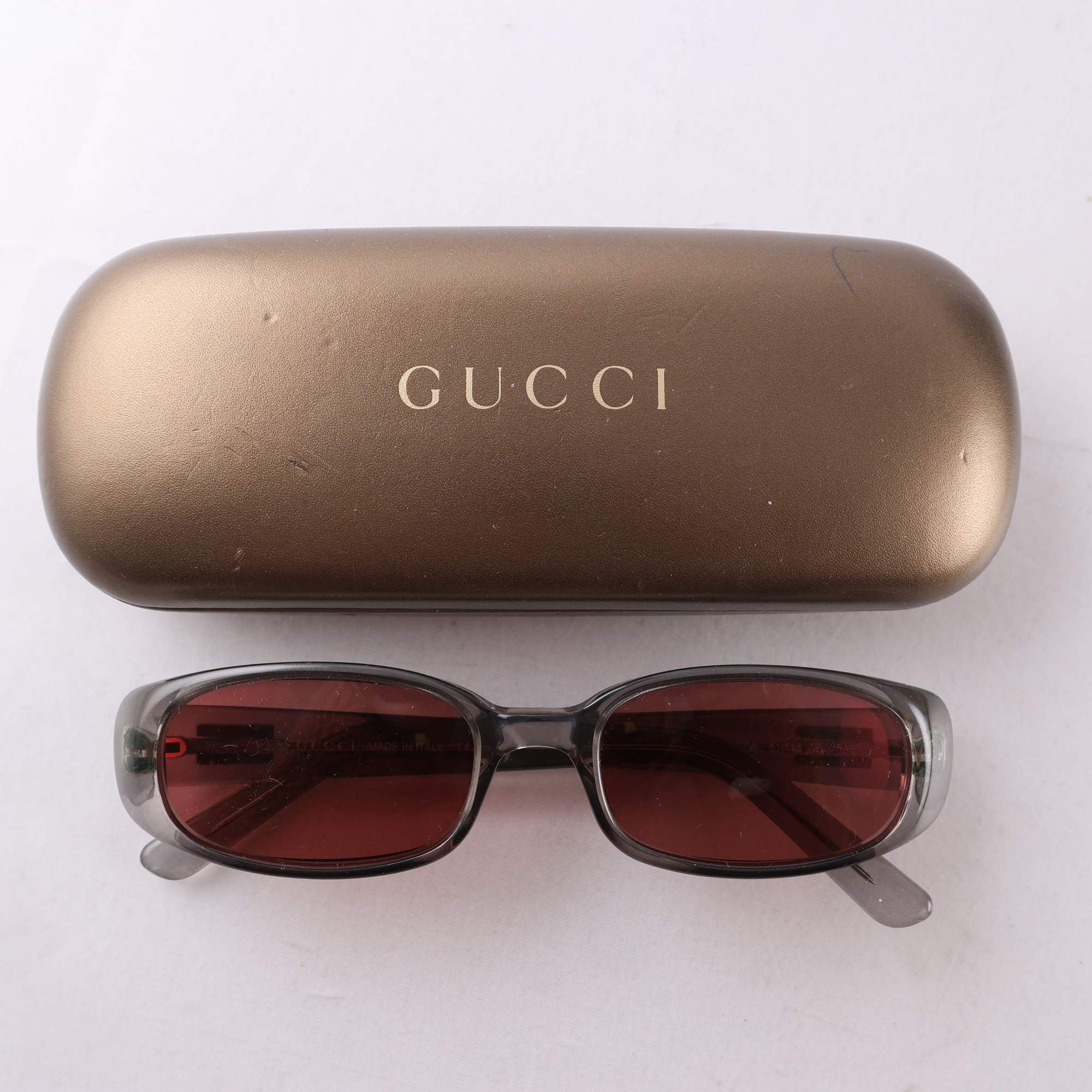 Glasögonbågar, acetat, Gucci, grå