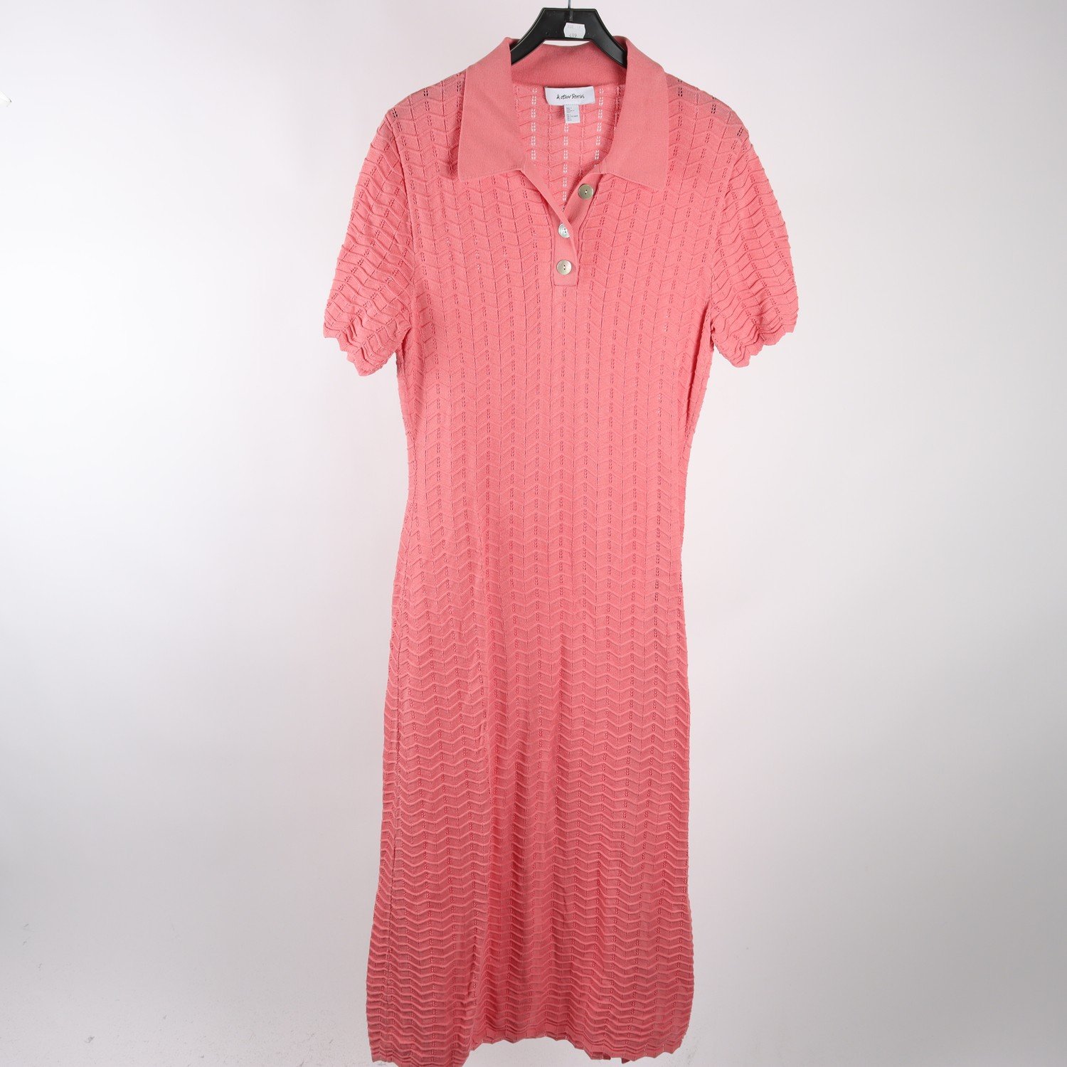 Stickad klänning, & Other Stories, aprikos, stl. L.