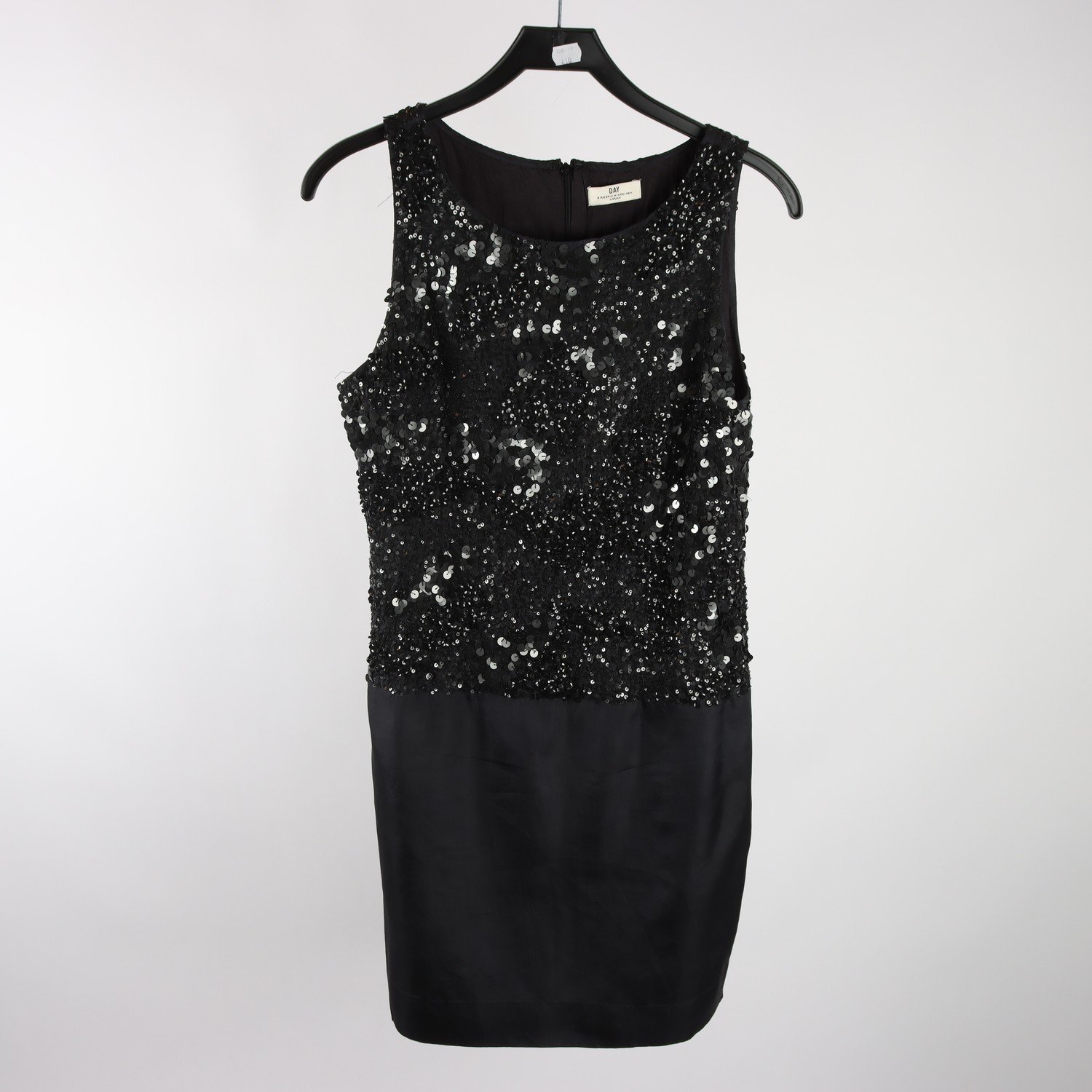 Klänning, Day Birger et Nikkelsen, svart, 100% silke, paljetter, stl. ca. S