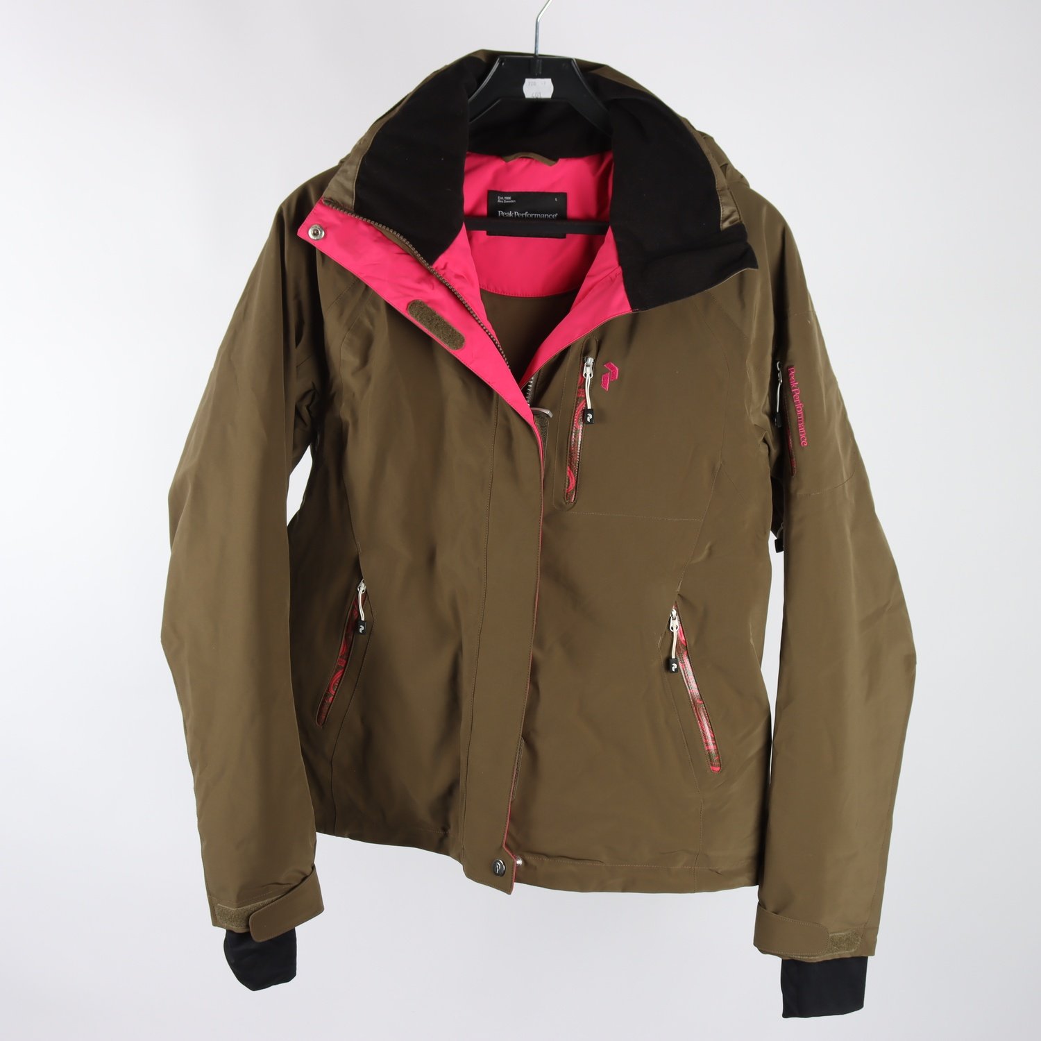 Skidjacka, Peak Performance, brun, rosa, stl. L.