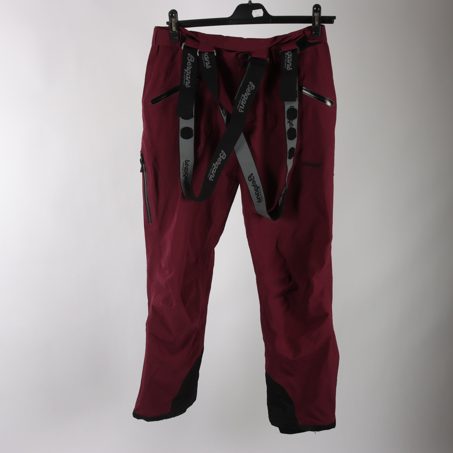 Vindbyxor, Bergans, vinröd, stl. M.