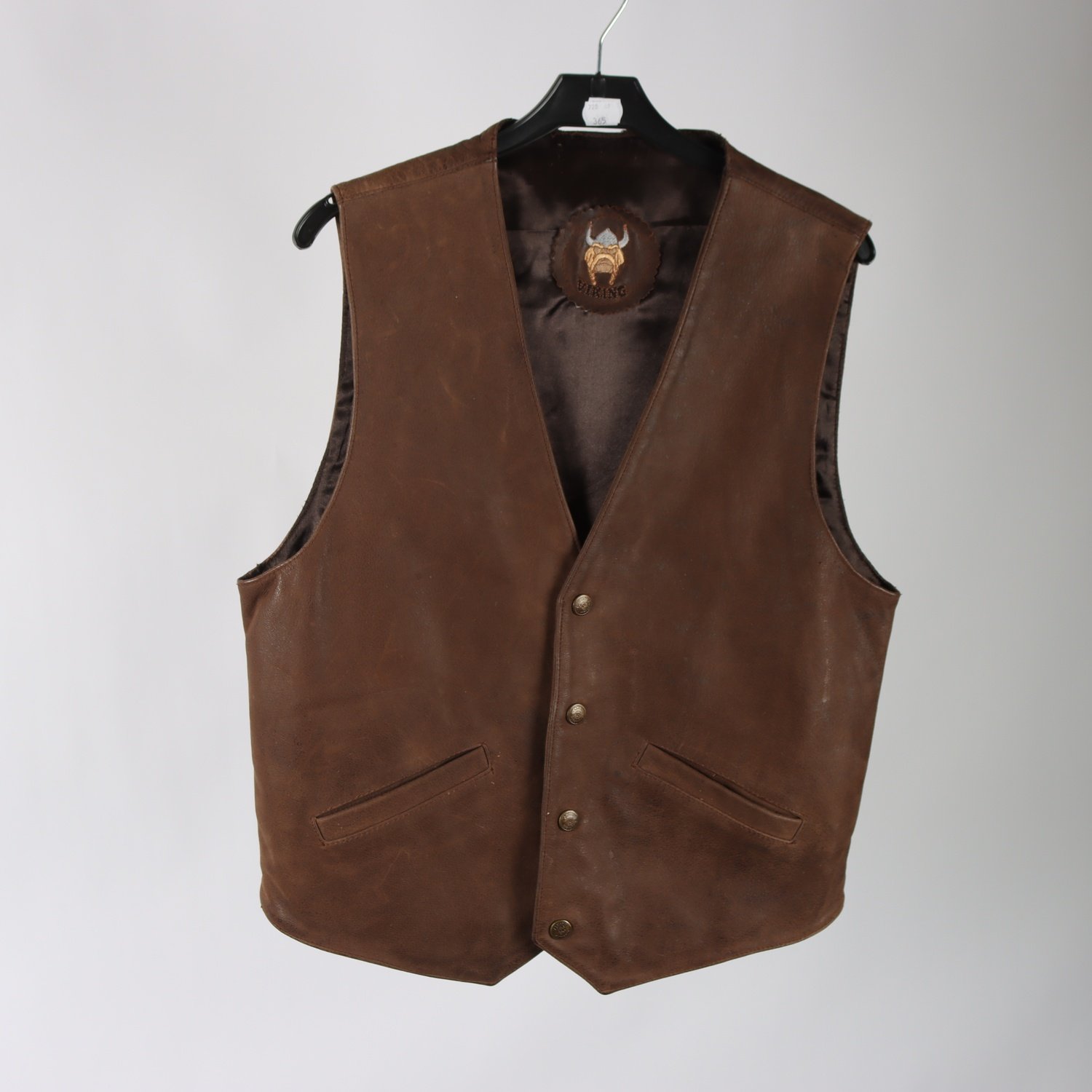 Skinnväst, Viking, brun, stl. M.