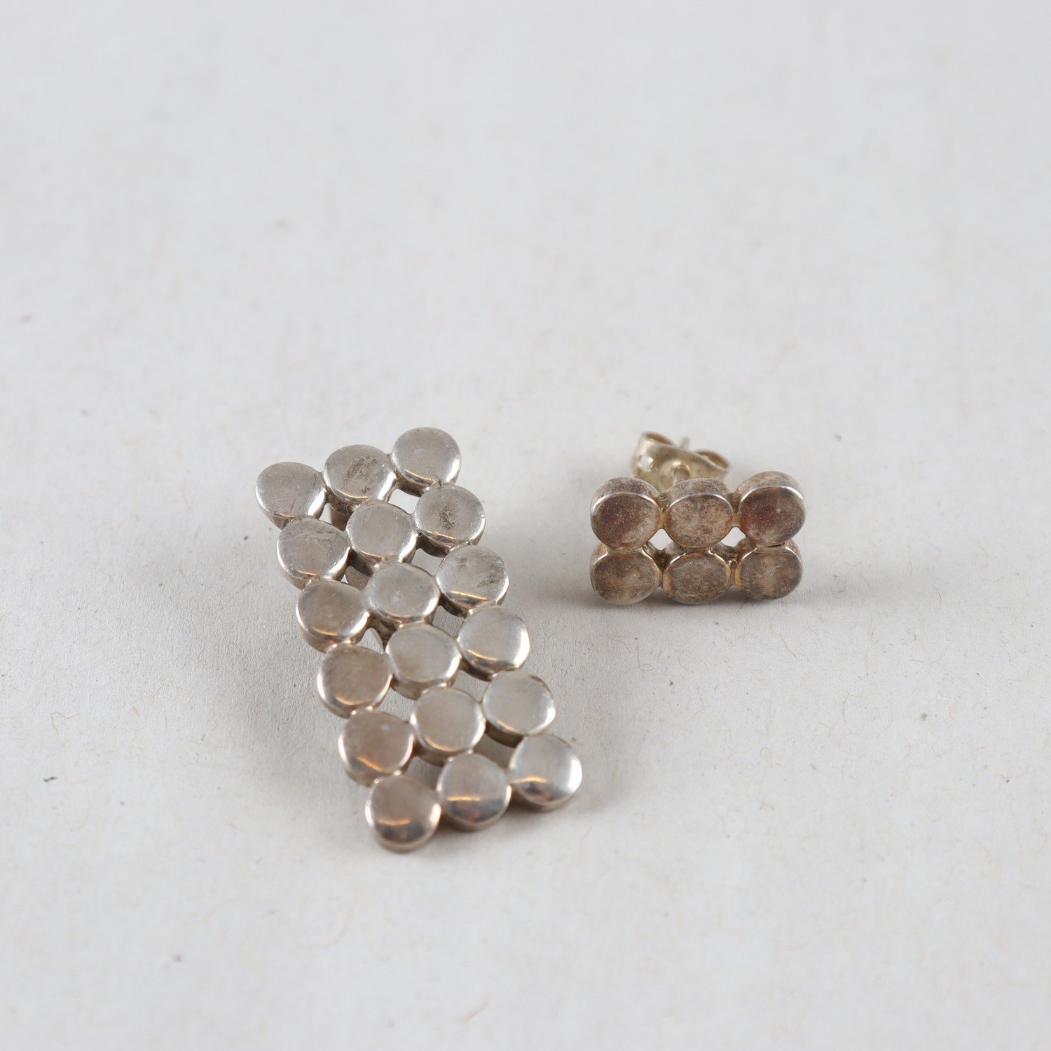 Hängsmycke, 1st Örhänge, Silver 950, Vikt: 11,1g