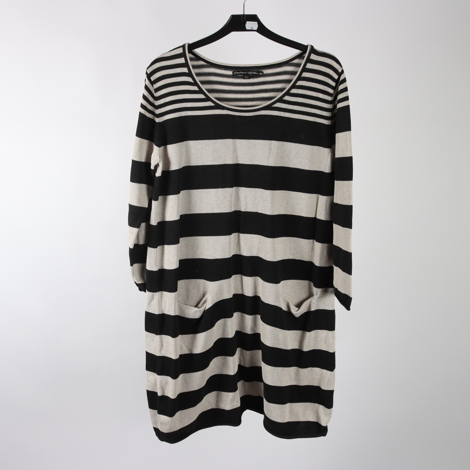 Klänning, Gudrun Sjödèn, svart, vit, randig, stl. M