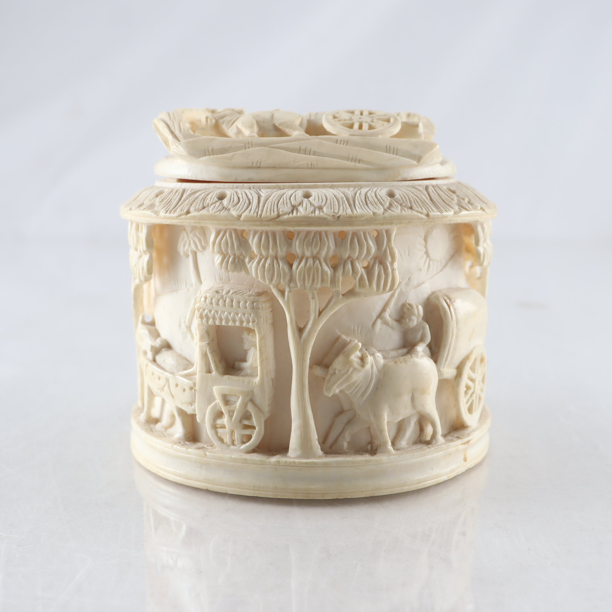 Lockask, ben, Indien,1900-tal