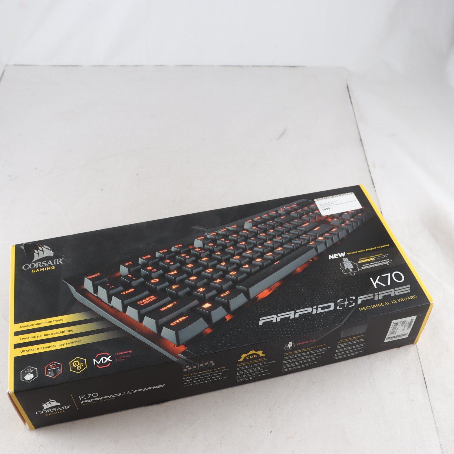 tangentbord. Corsair Gaming K70. Samfraktas ej.