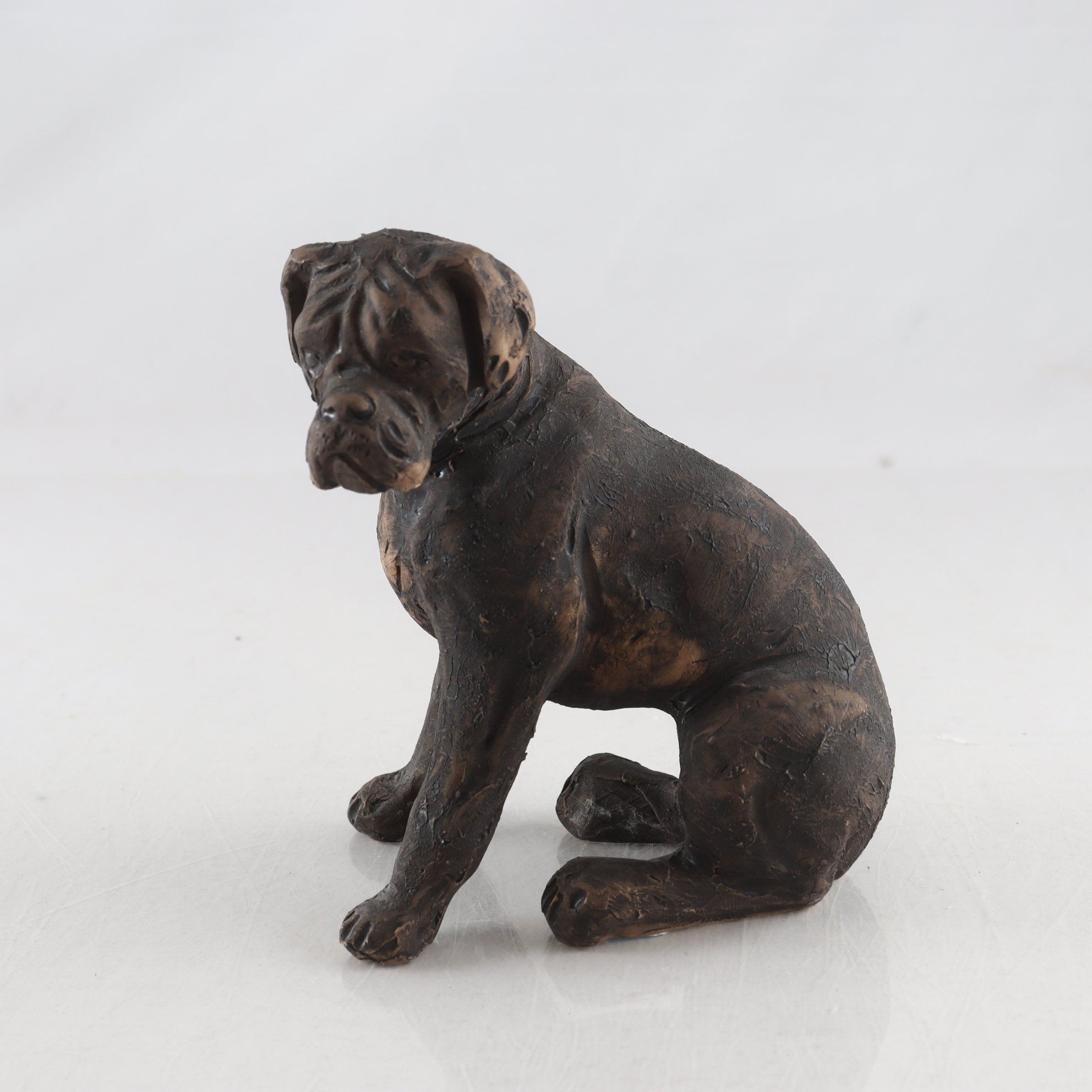 Figurin, Hund, keramik, Tilgmans