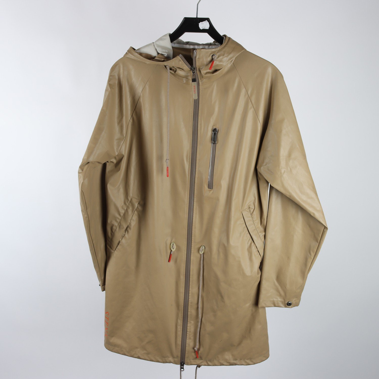 Regnkappa, Stenk, brun, stl. S-M.