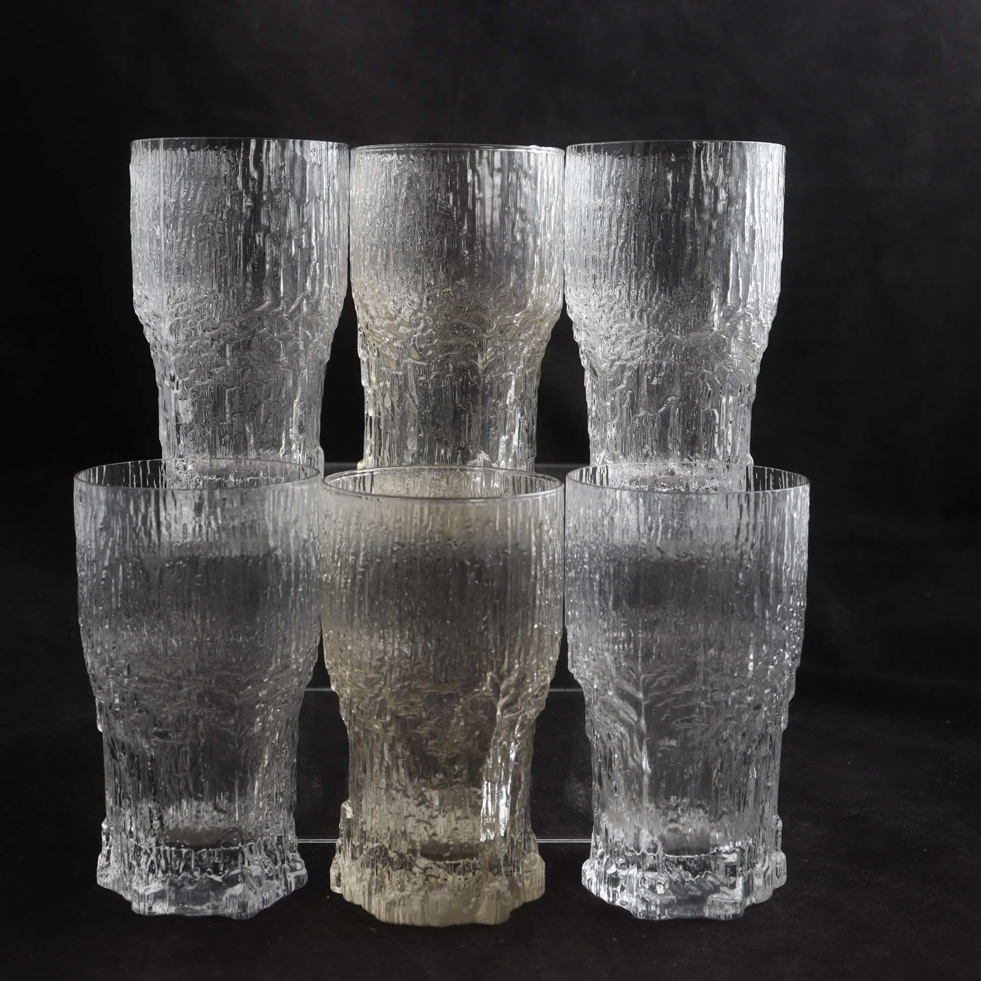 Ölglas, ”Aslak”, Tapio Wirkkala, Iittala, 6 st. Samfraktas ej.