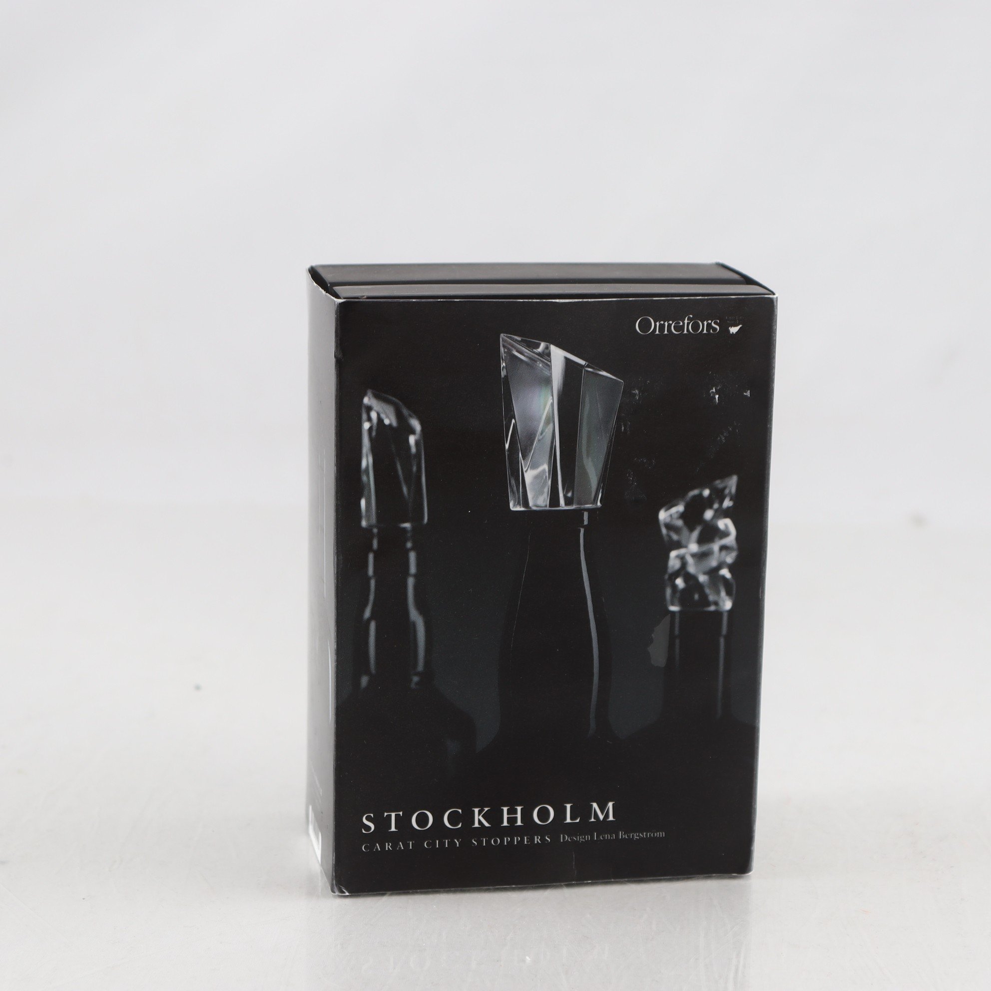 Flaskpropp i förpackning, Orrefors