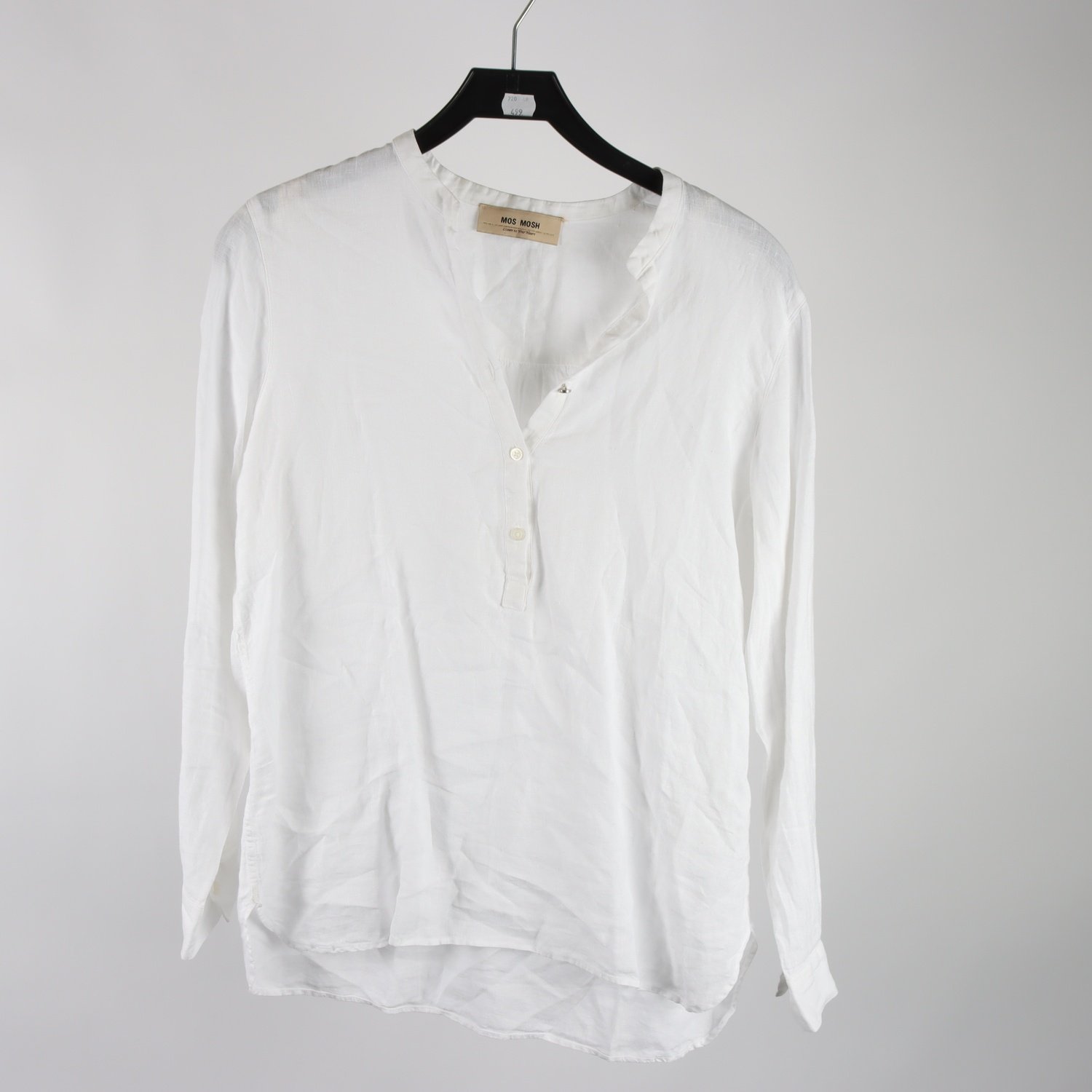 Blus, Mos Mosh, vit, lin, stl. M.
