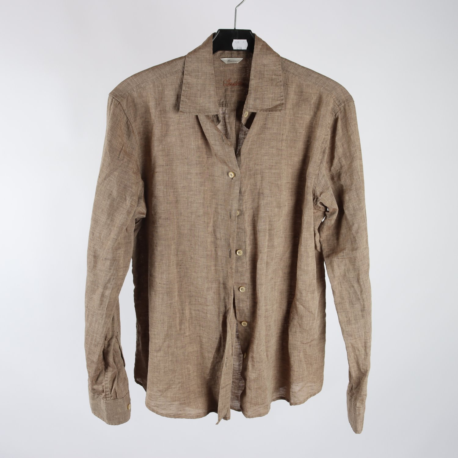 Blus, Stenströms, beige, lin, stl. 36.