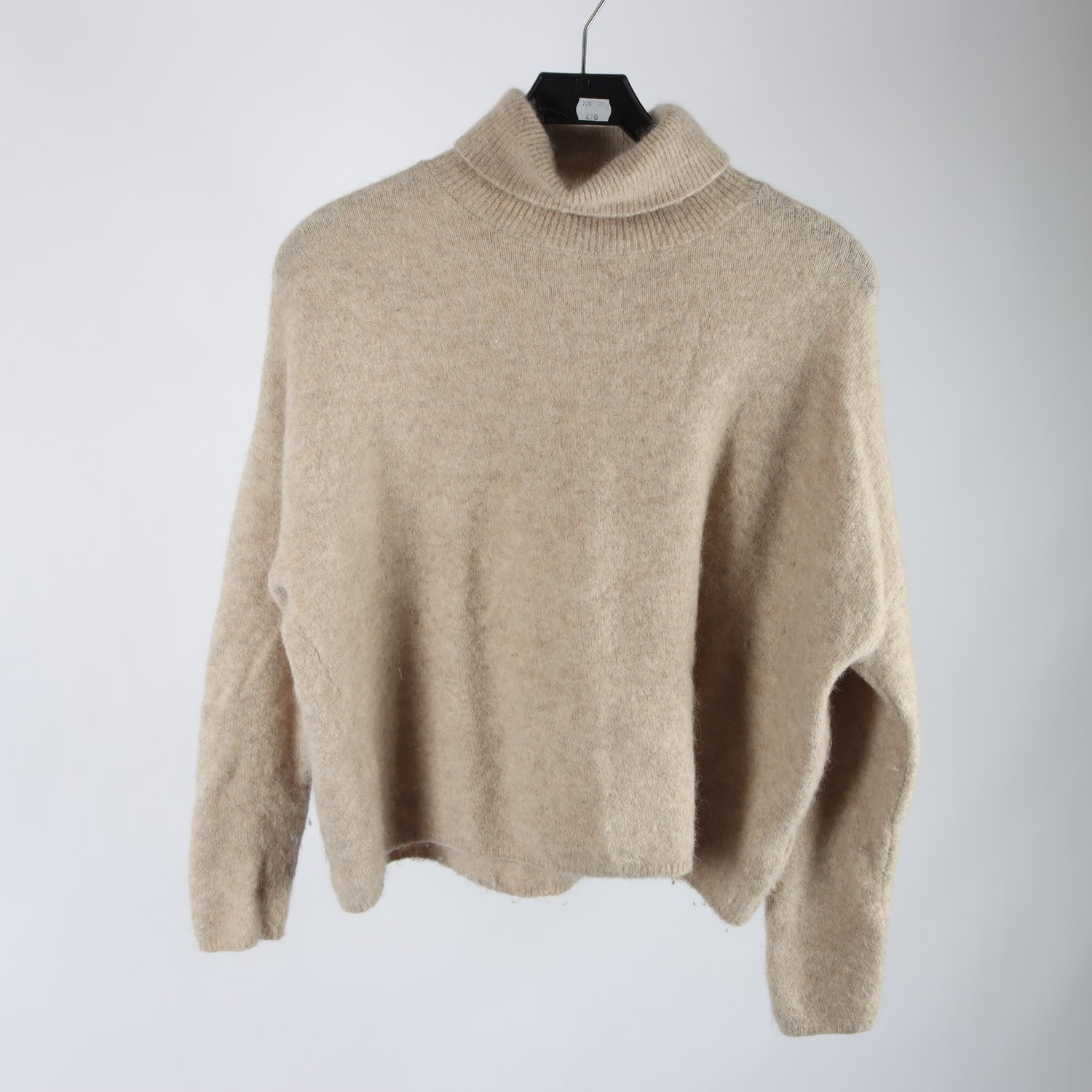 Polotröja, Bibin Linnebjerg, beige, ull, alpaca, stl. XS