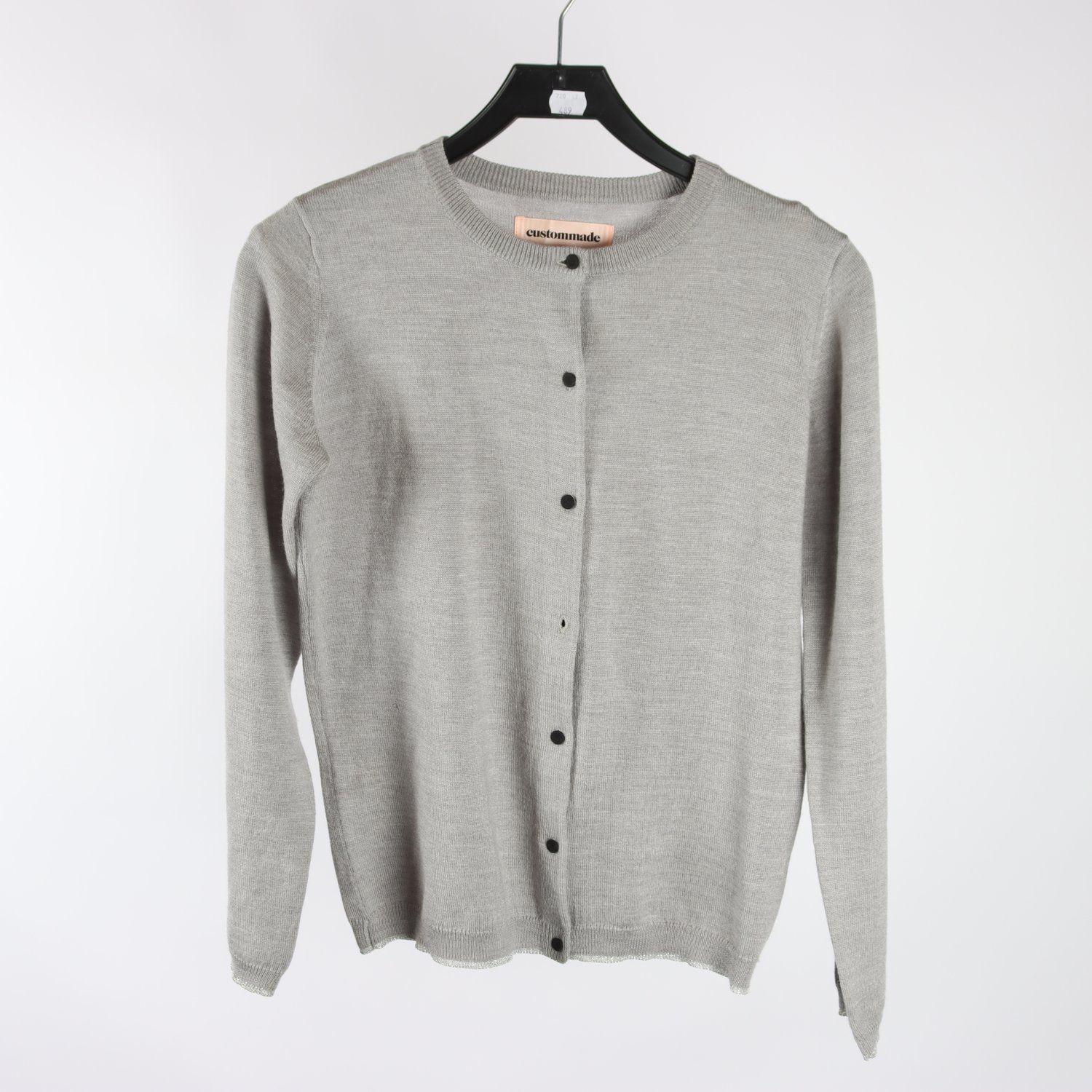 Kofta, Custommade, grå, ullmix, stl. L.