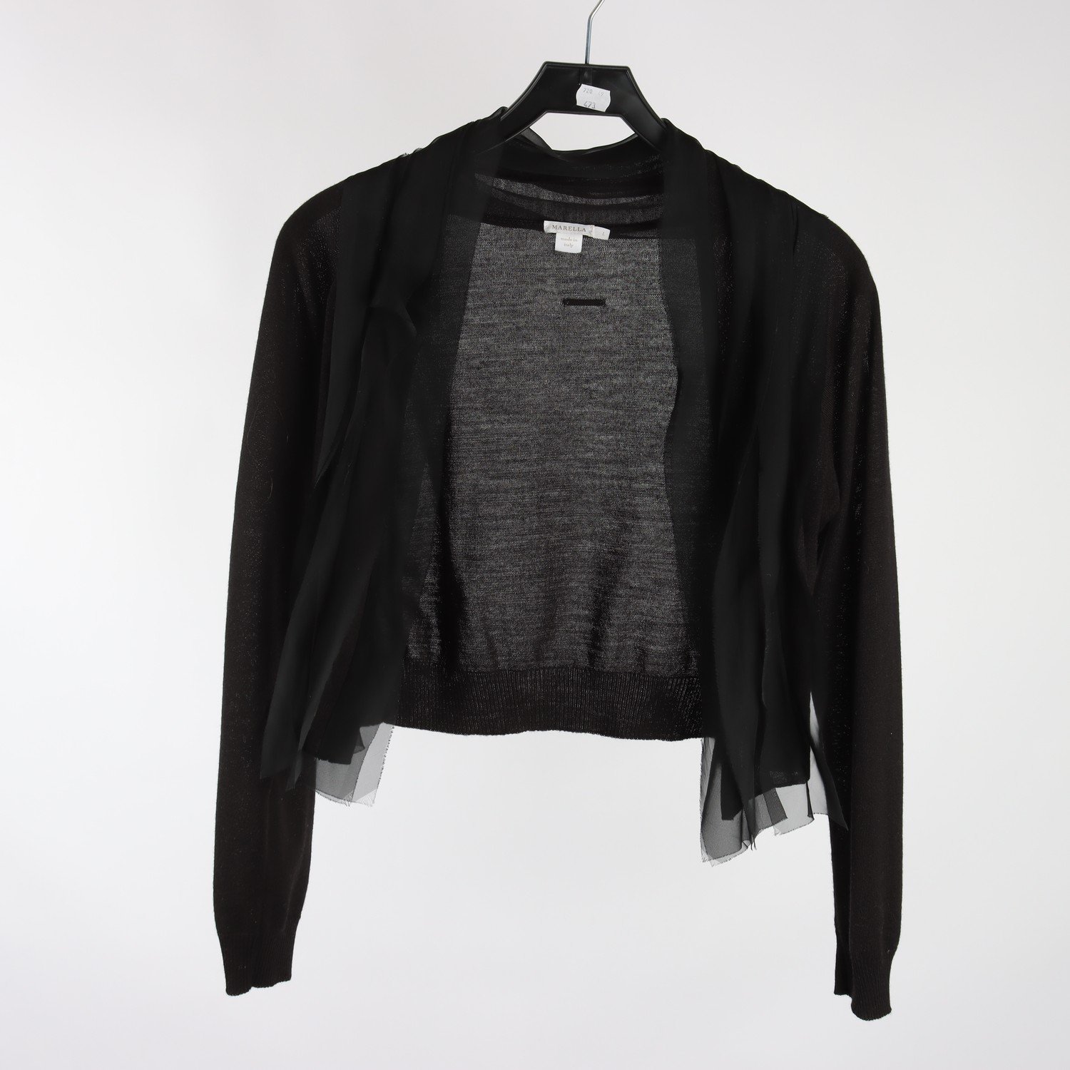 Kofta, Marella, svart, ullmix, stl. L.