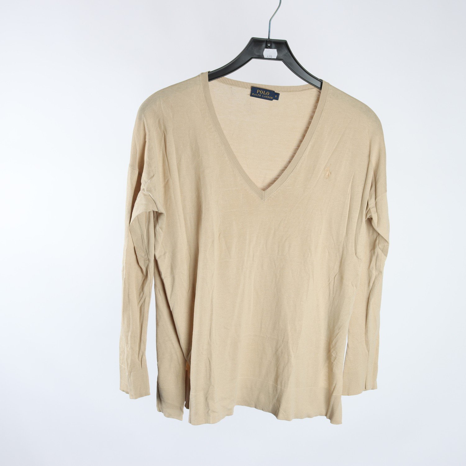 Tröja, Polo Ralph Lauren, beige, 55% silke, stl. S.