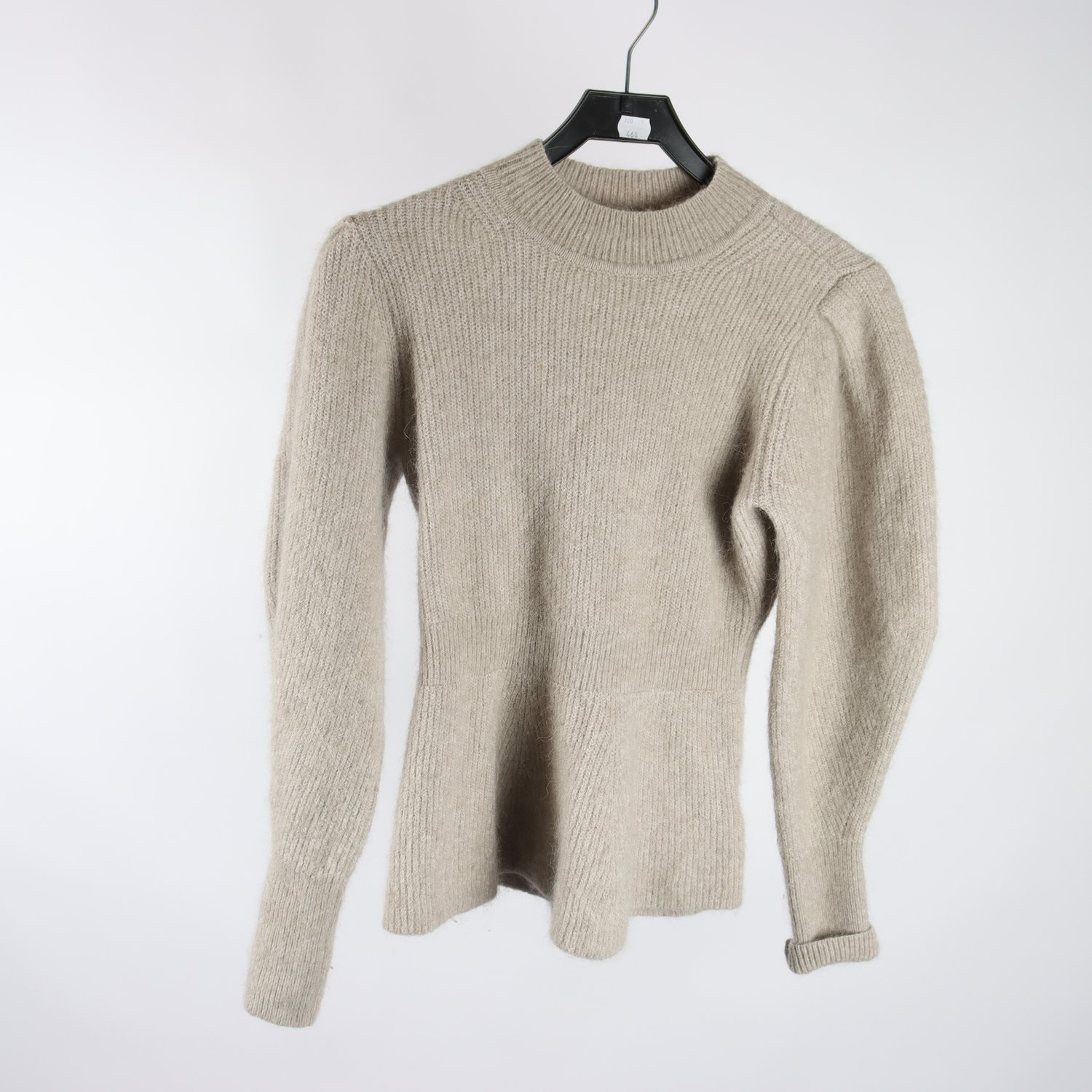 Tröja, H&M, grå, beige, alpaca, stl. S.