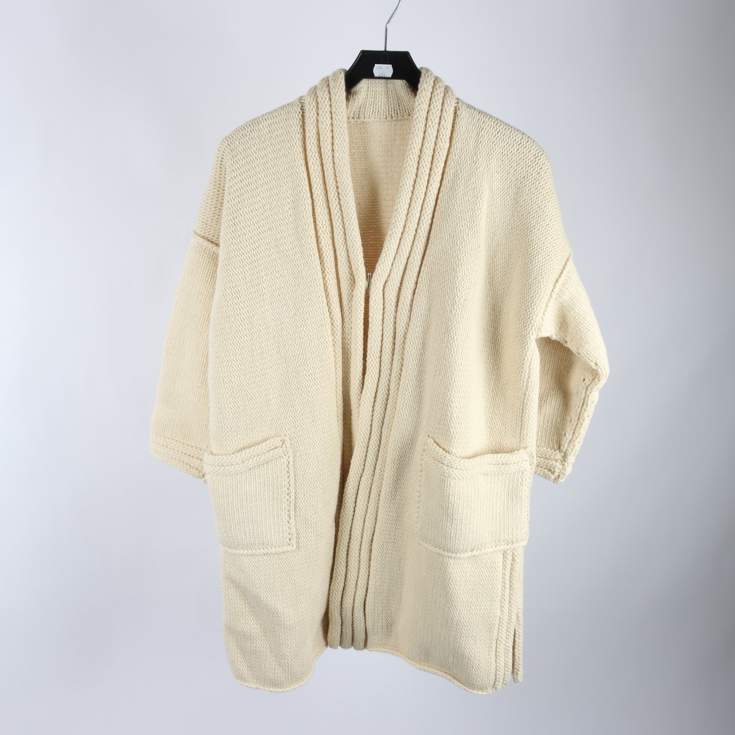 Kofta, Okänd, offwhite, ull, stl. ca. M