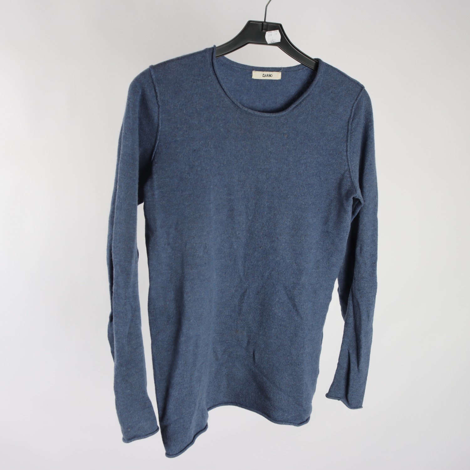 Tröja, Garbo, blå, 100% cashmere, stl. S.