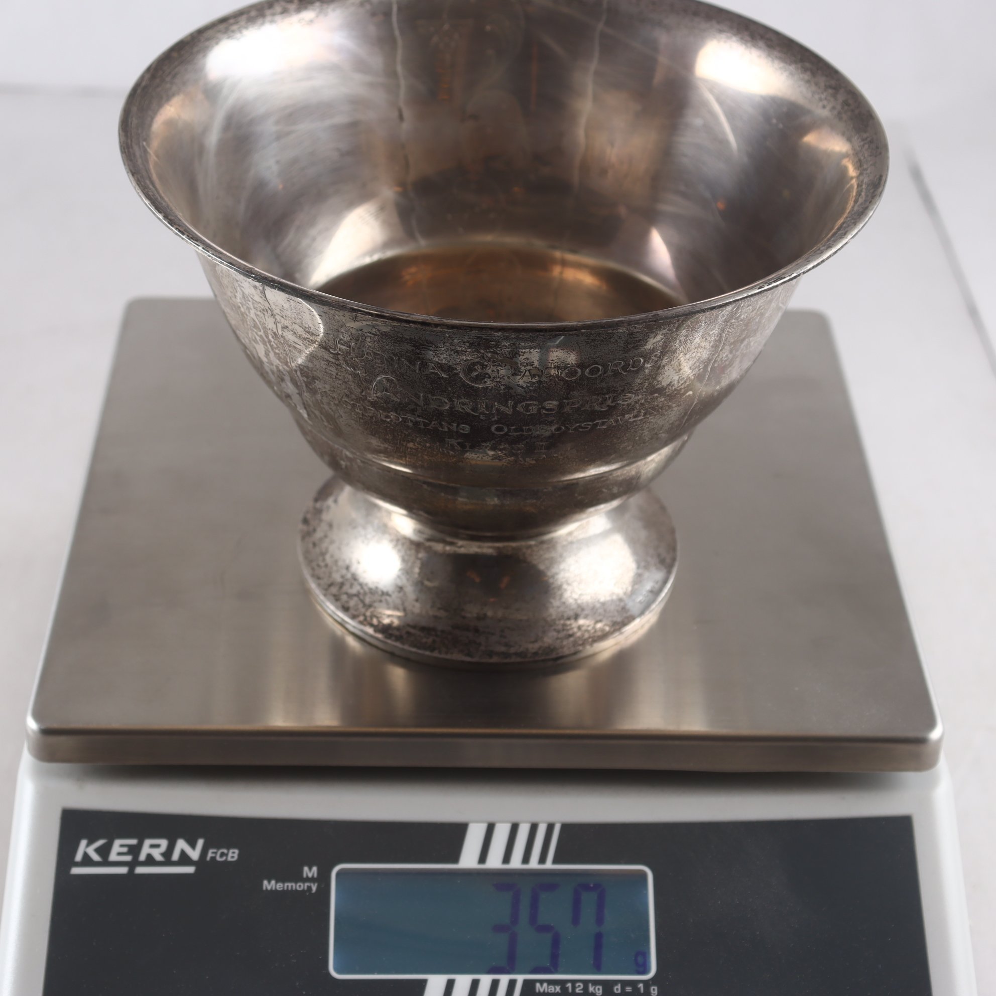 Skål, silver, BH Edlunds Silverfabrik, Stockholm, 1928