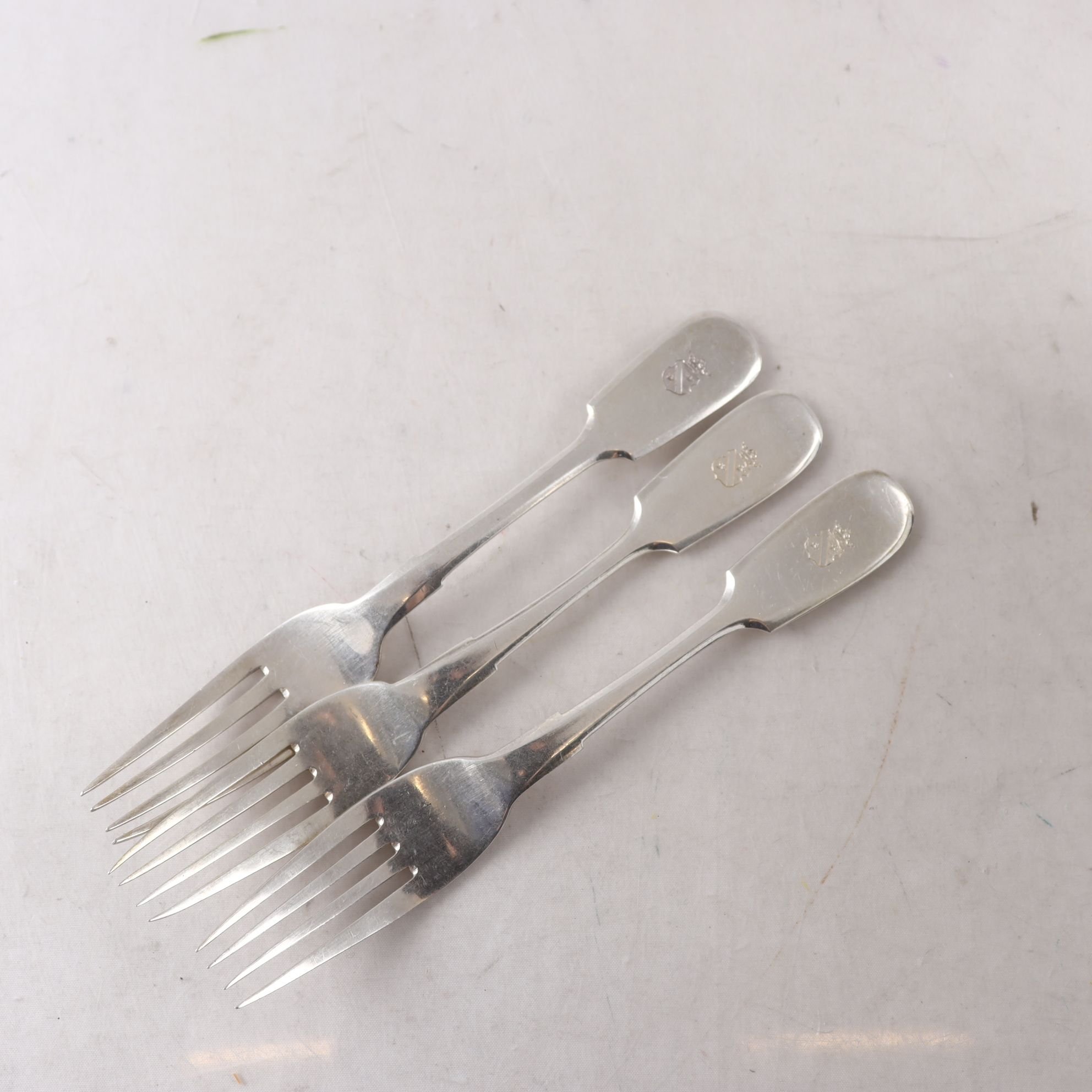 Gafflar, silver, St. Peterburg, Moskva, Odessa, 1842-1917, 3 st