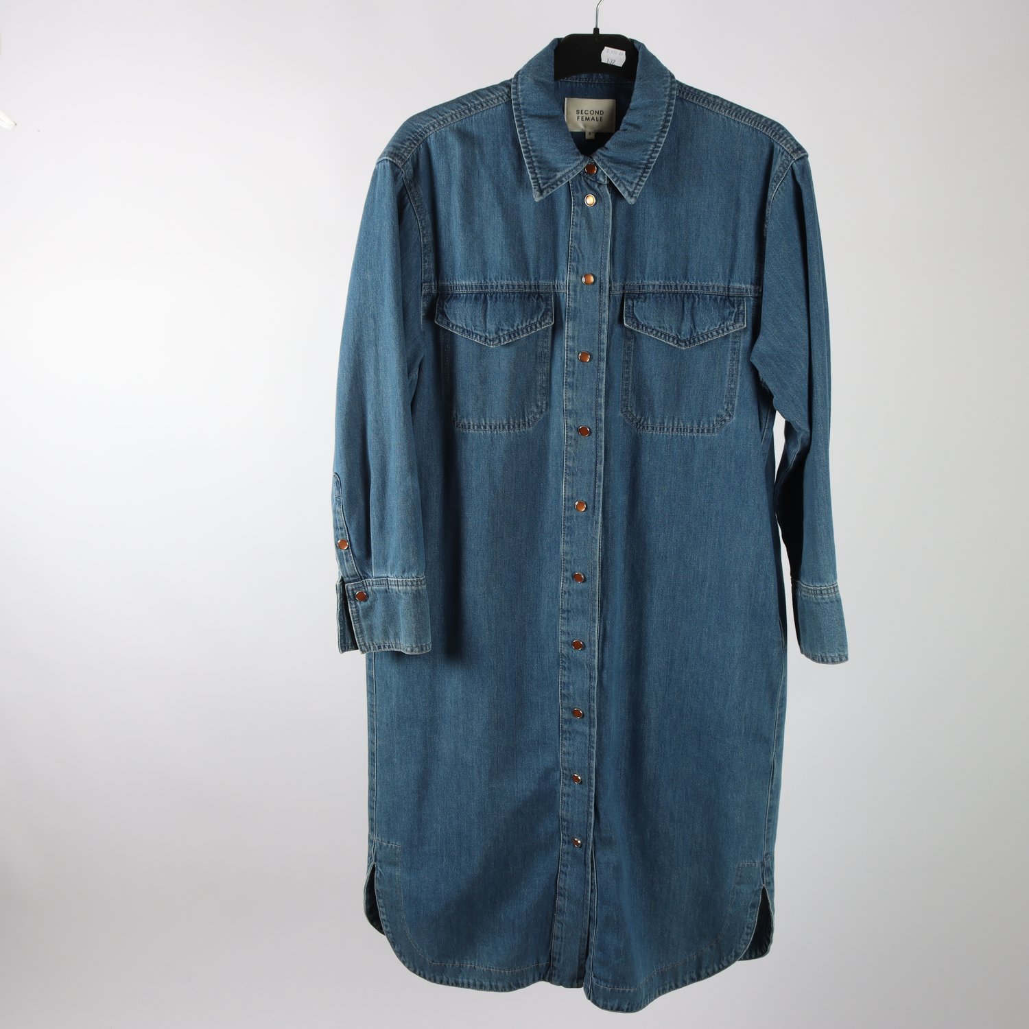 Jeansklänning, Second Female, blå, stl. S