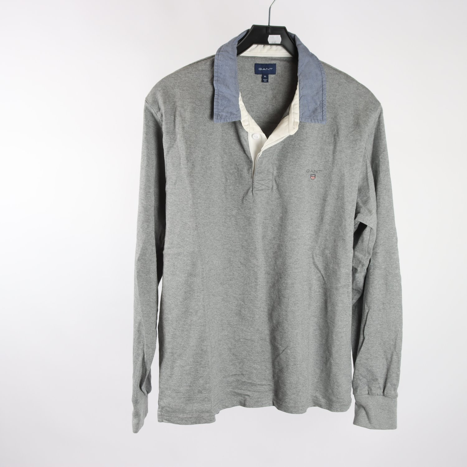 Tröja, Gant, grå, blå, stl. XL.