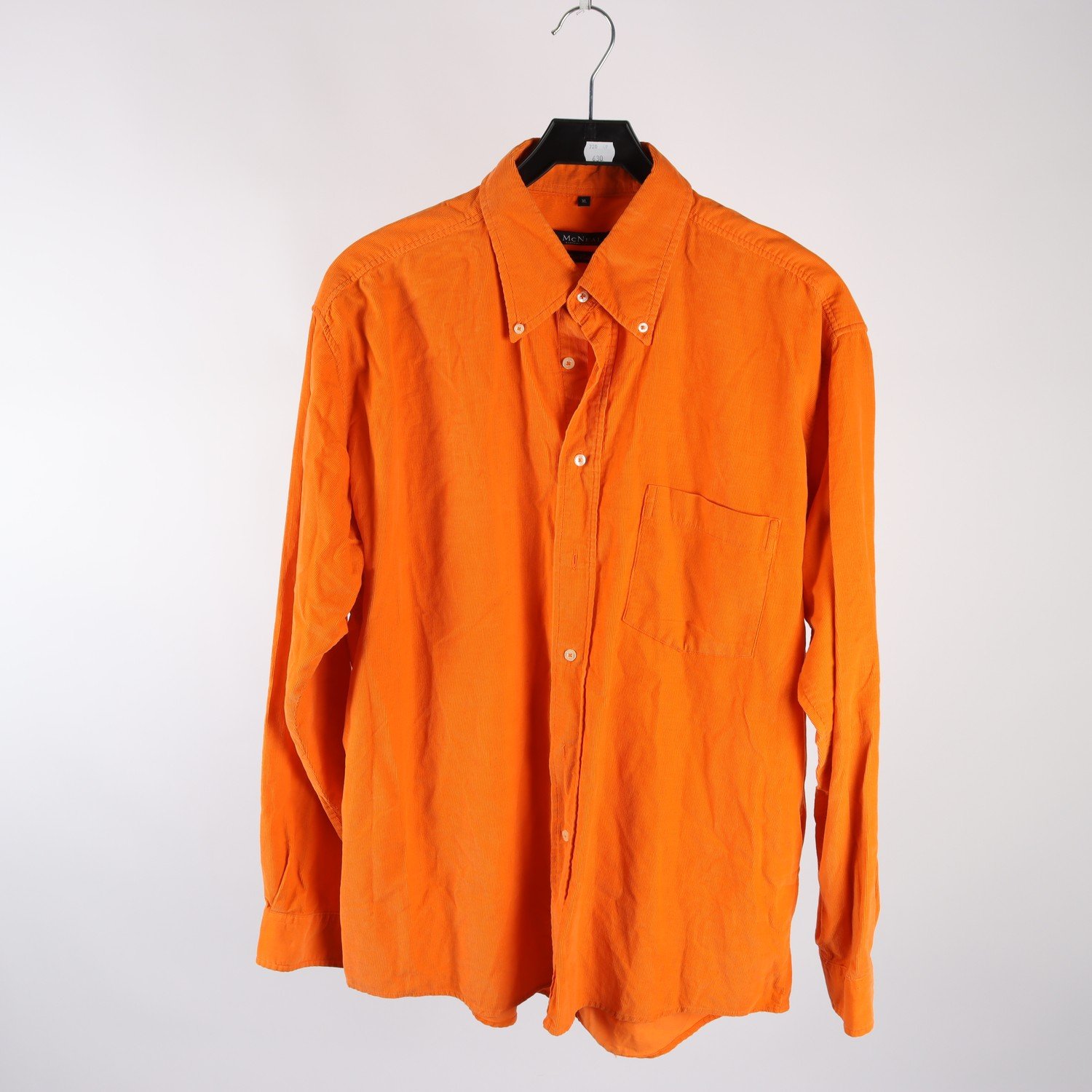 Skjorta, Mc Nial, orange, manchester, stl. XL.