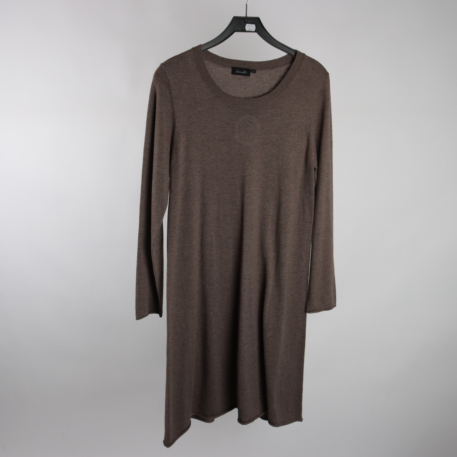 Stickad klänning, Elements, beige, ull, cashmere, stl. L.