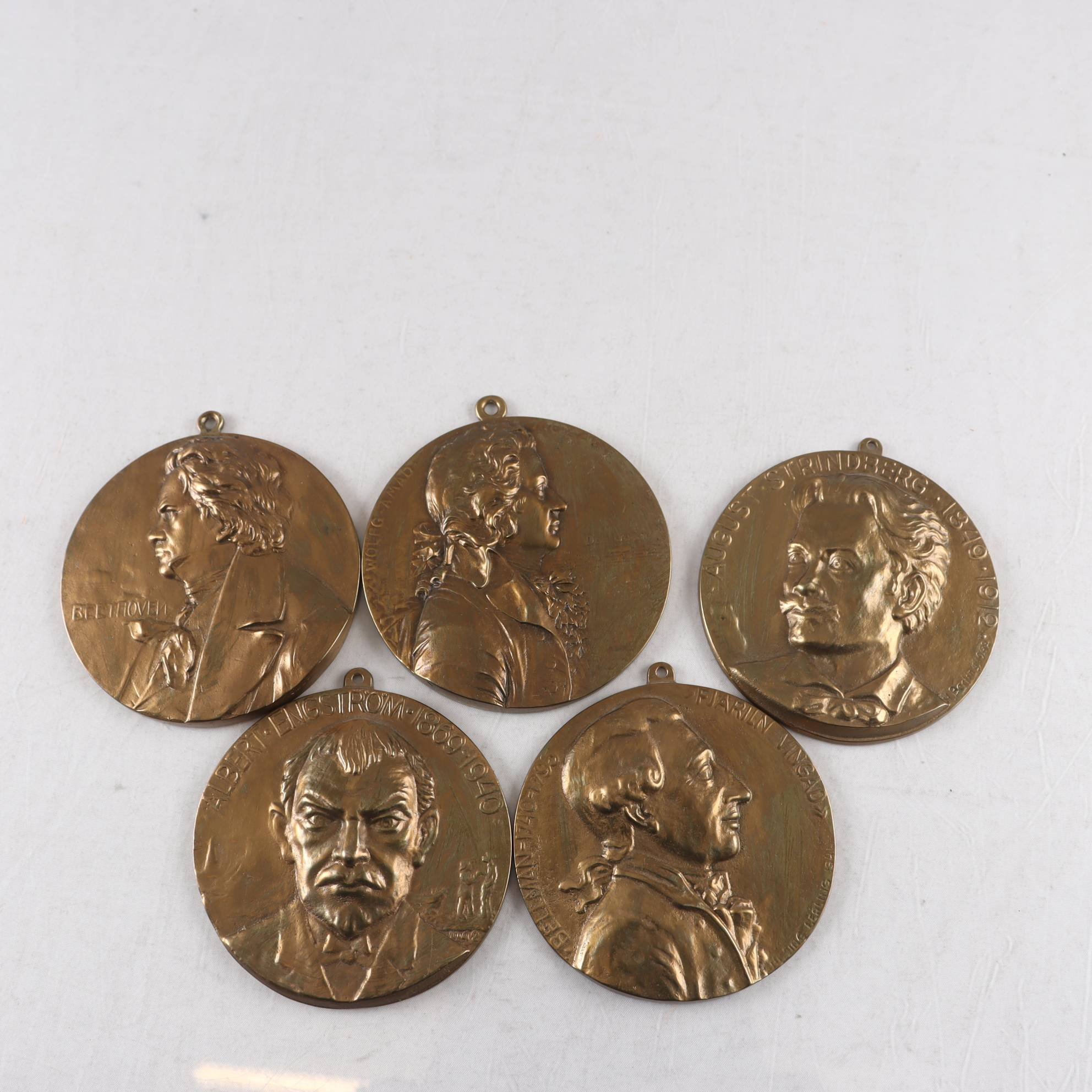 Medaljer. Bellmann, Strindberg, Engström