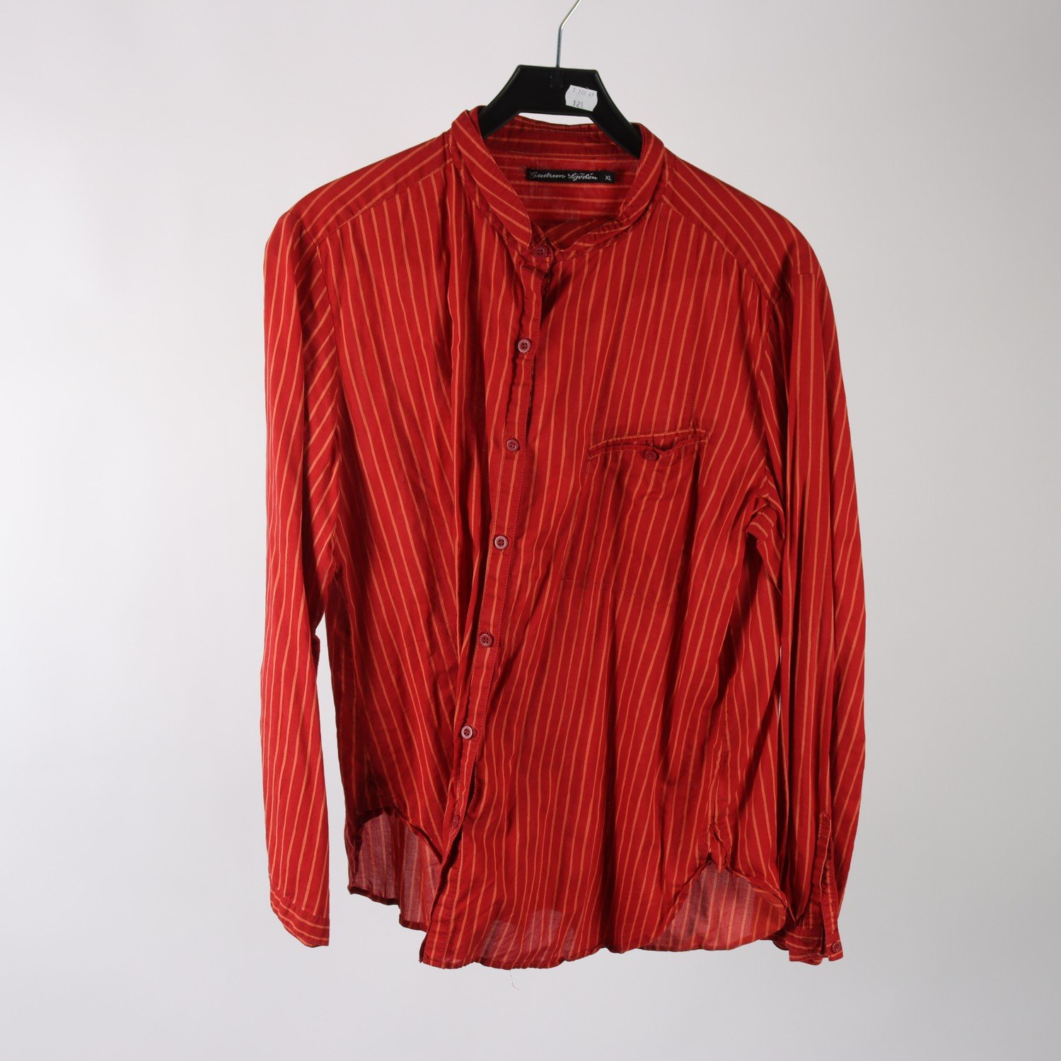 Blus/skjorta, Gudrun Sjödèn, röd, randig, stl. XL