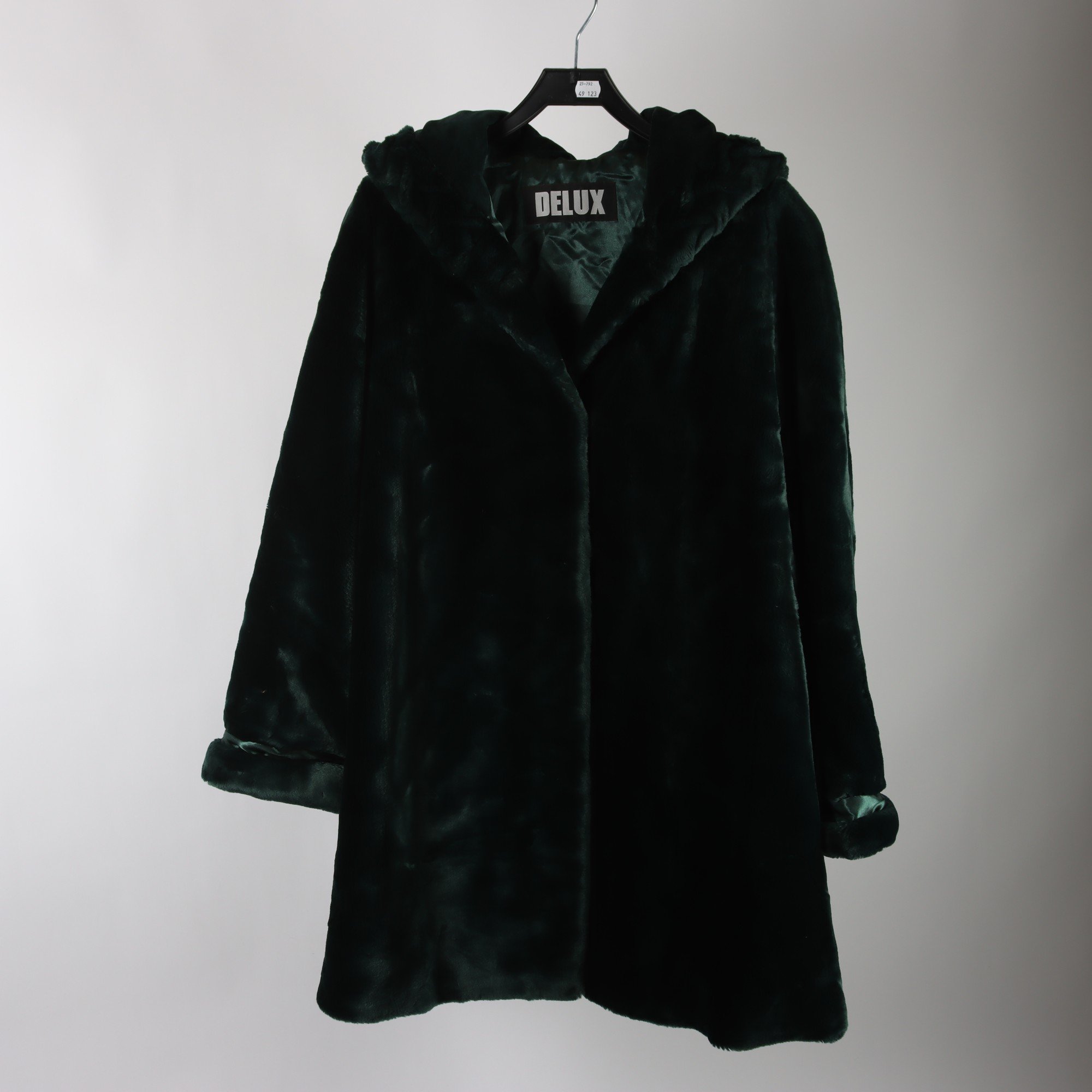 Kappa i pälsimitation, Delux, vintage, stl. 44