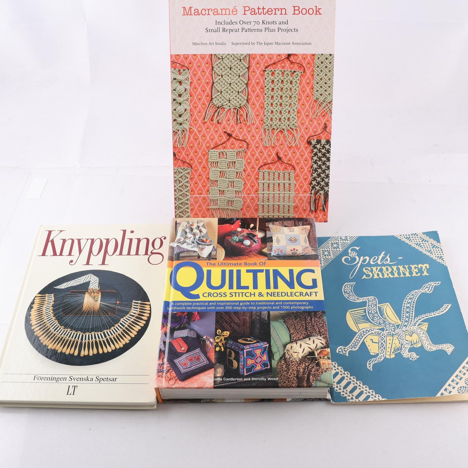 Bokpaket, handarbete, olika tekniker, 4 volymer