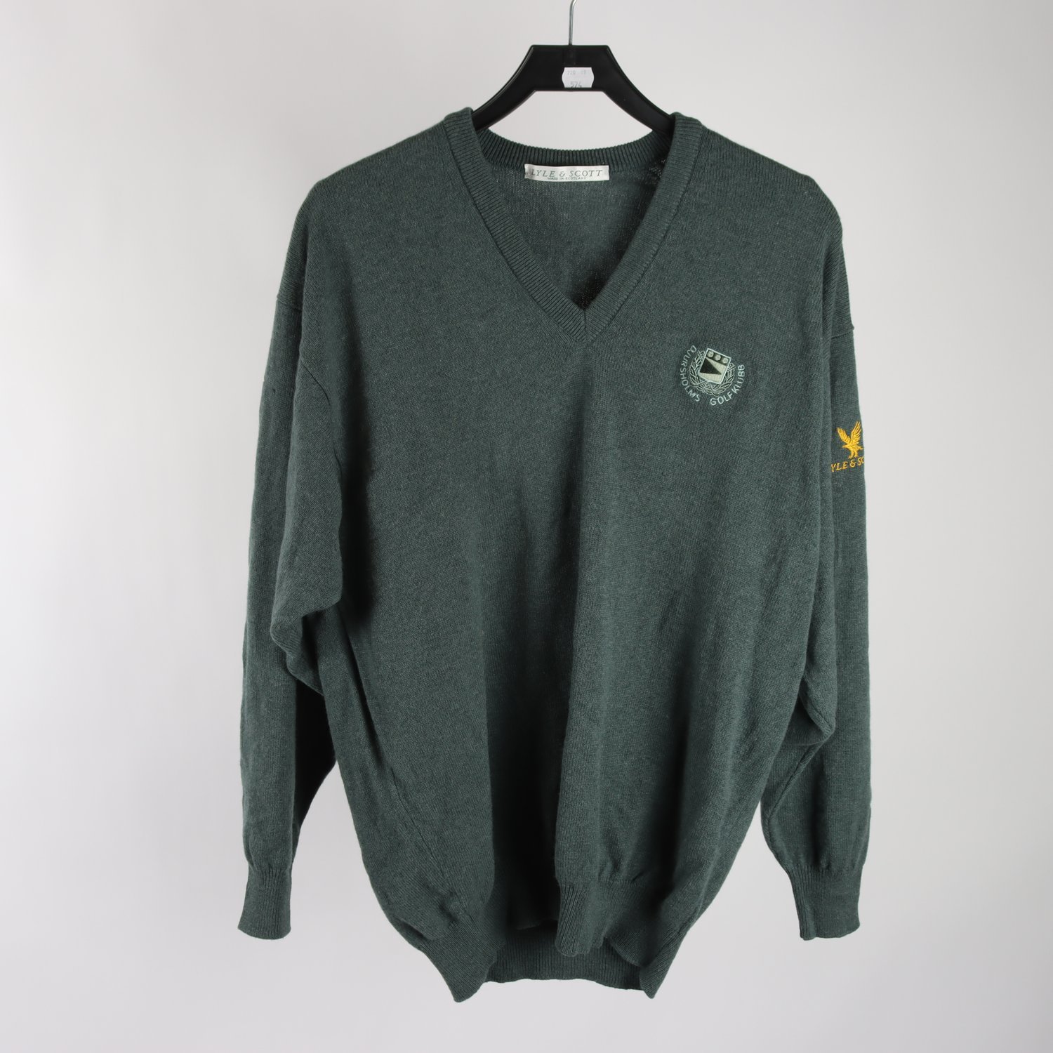 Tröja, Lyle & Scott, grön, ull, stl. L.